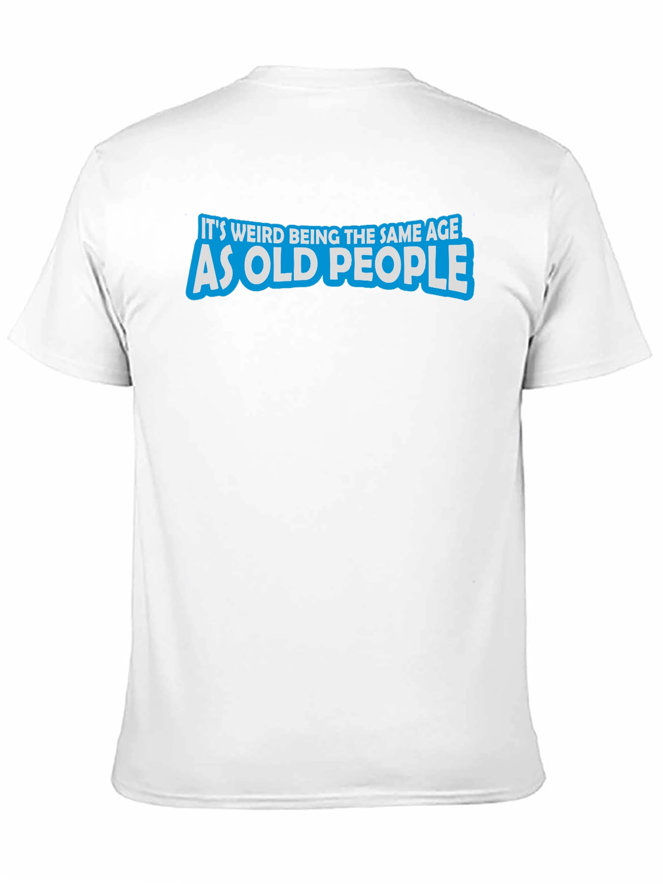 Funny Old People Graphic Black T-Shirt