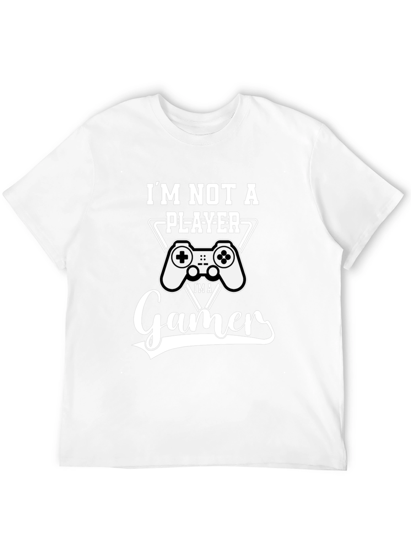 Im Not A Player Im a Gamer Black T-Shirt