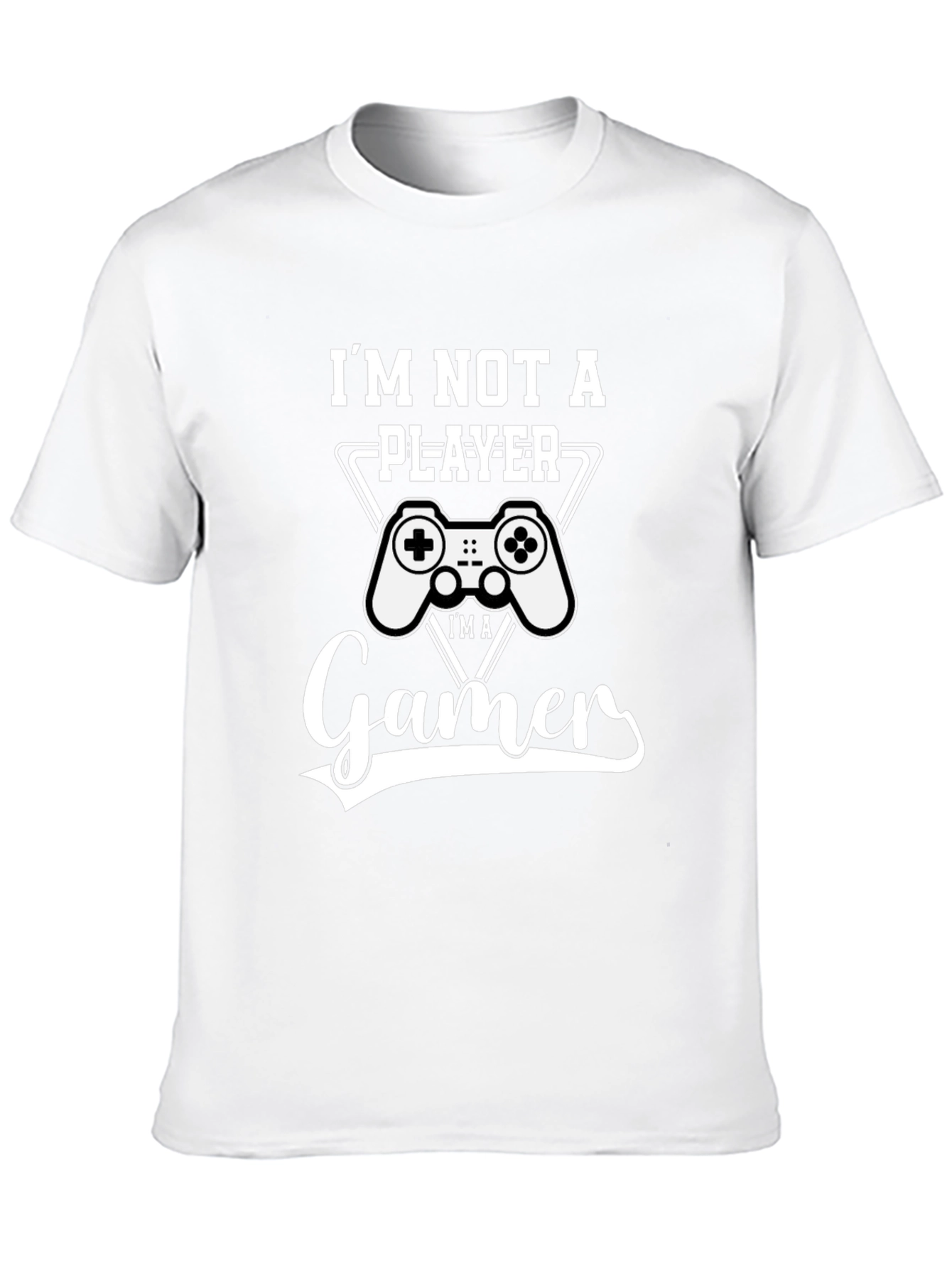 Im Not A Player Im a Gamer Black T-Shirt