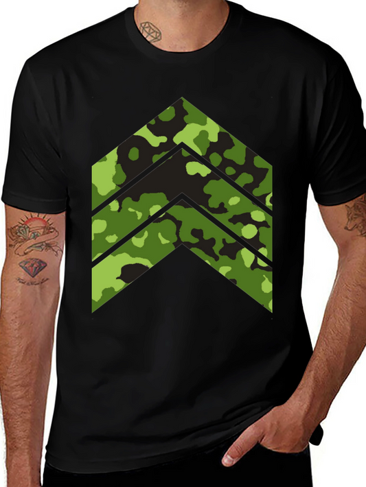 Camo Arrow Graphic Tee - Stylish Menswear