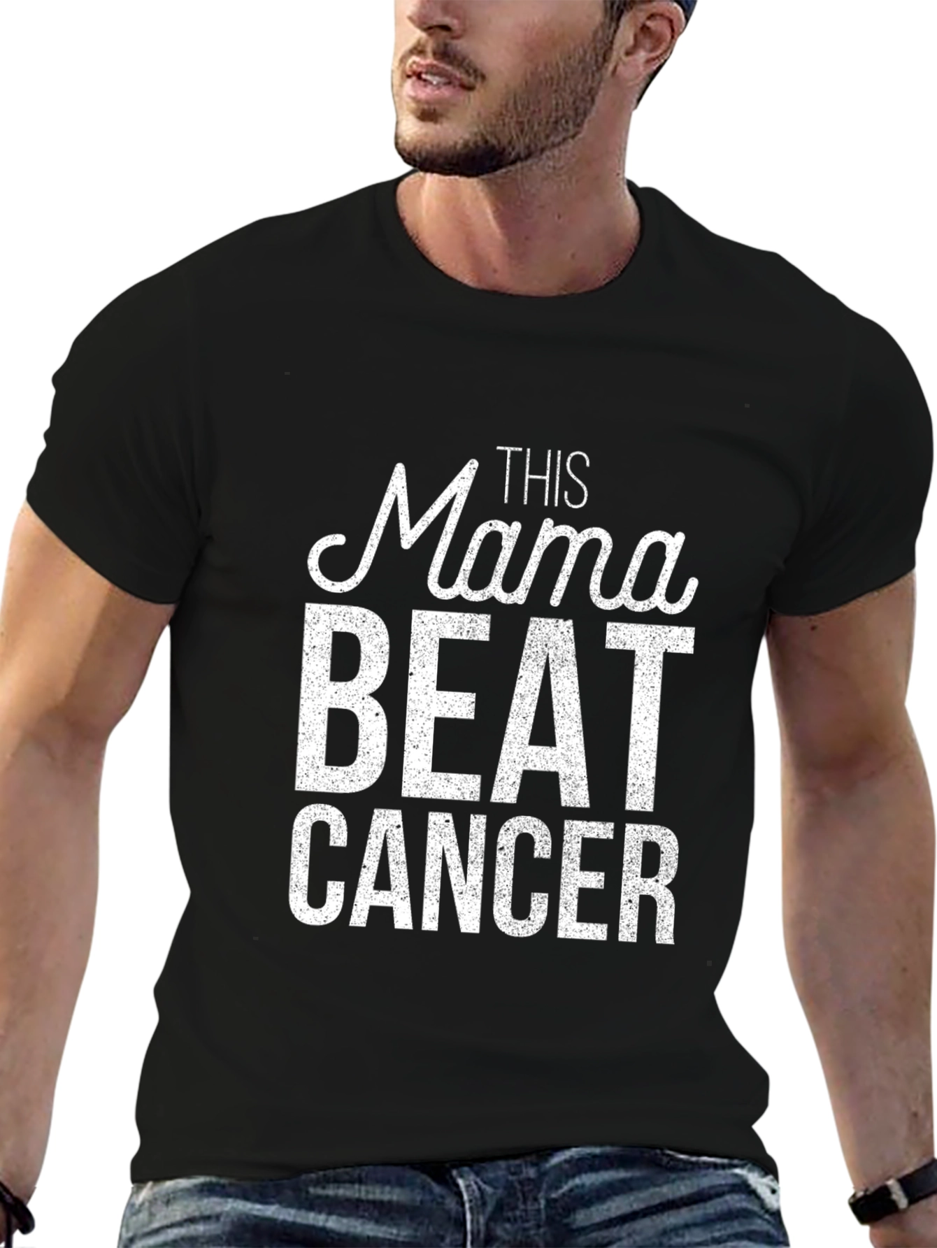 Mama Beat Cancer Graphic Tee