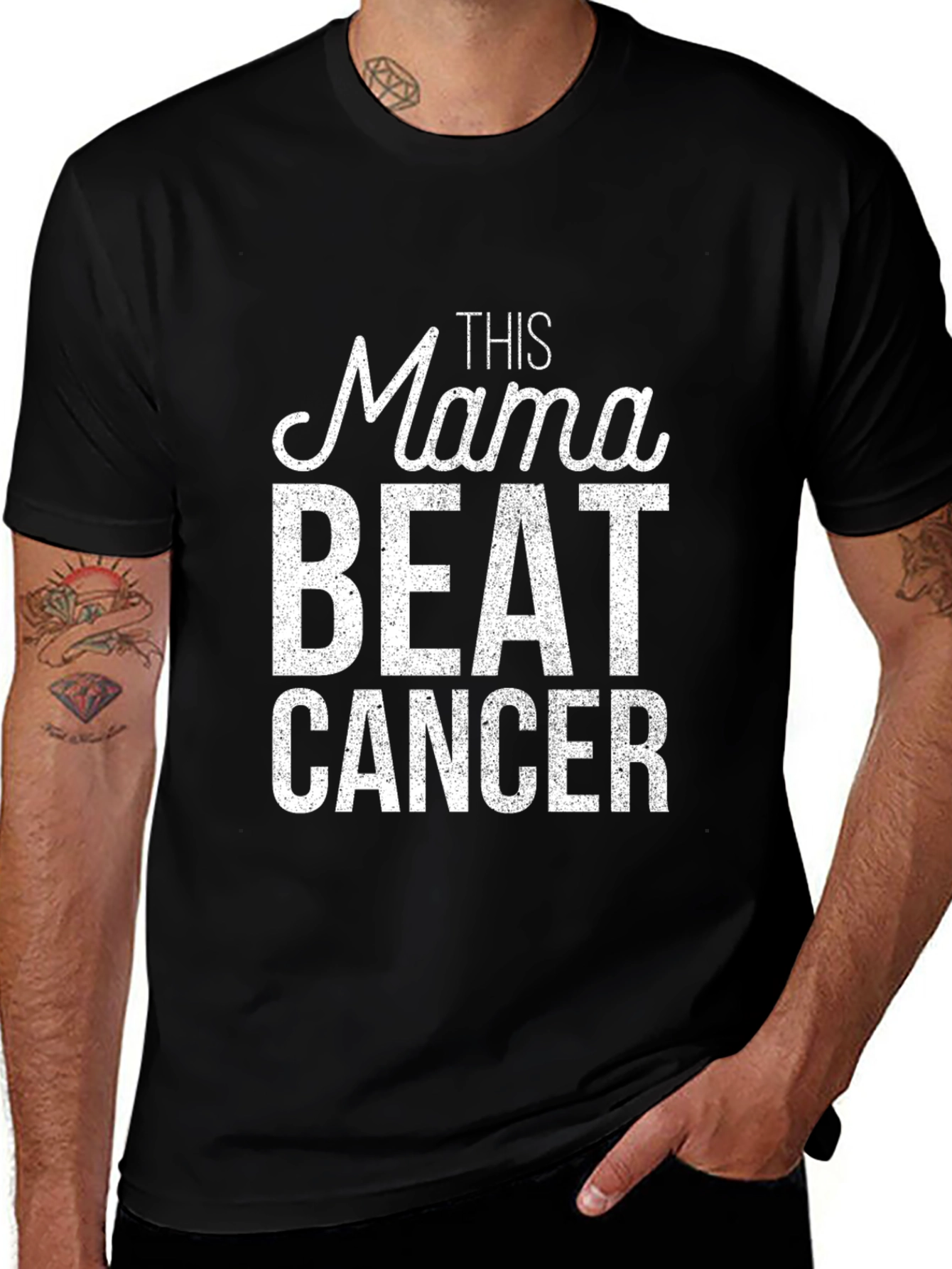 Mama Beat Cancer Graphic Tee