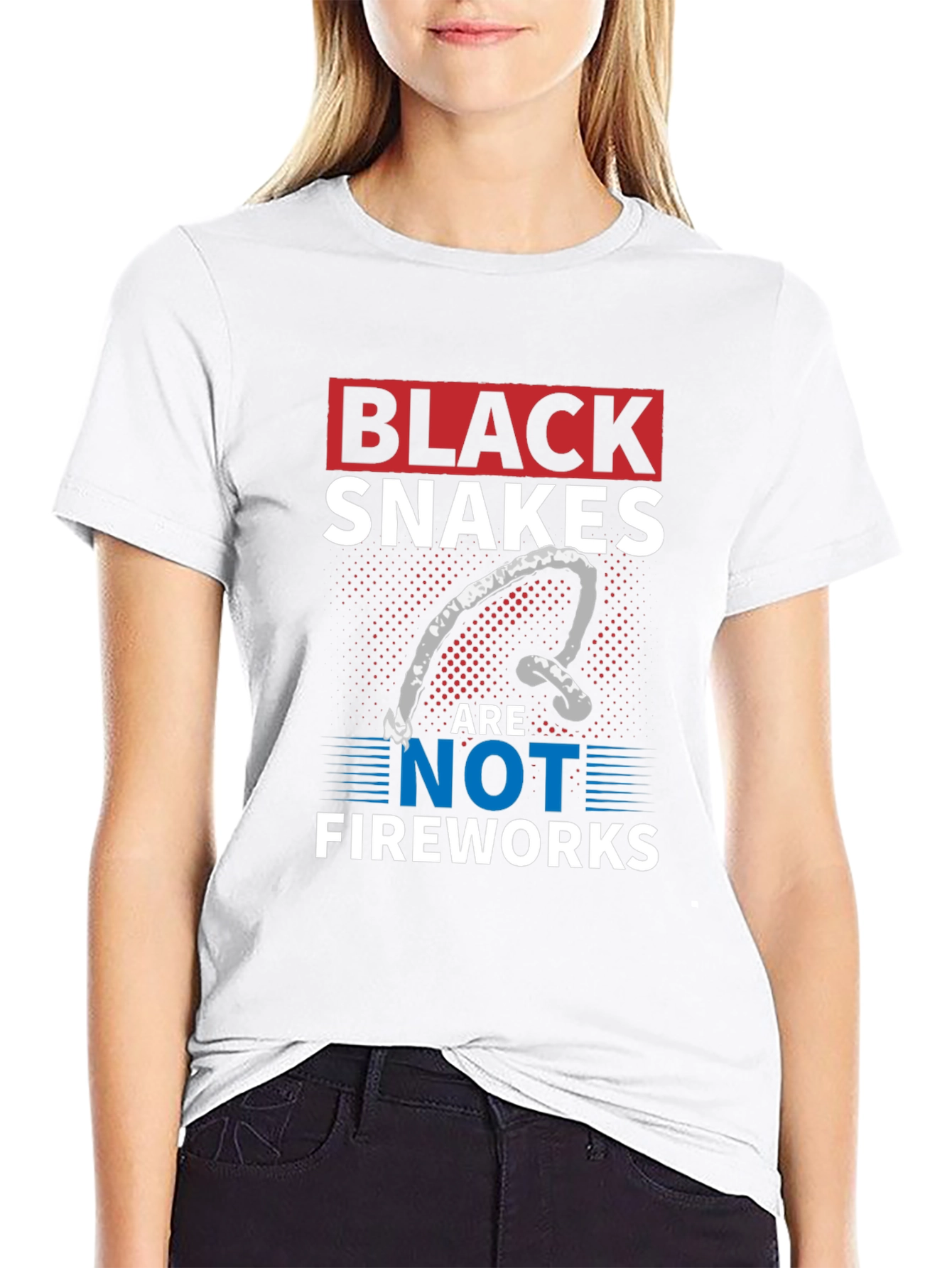 Black Snakes Are Not Fireworks T-Shirt