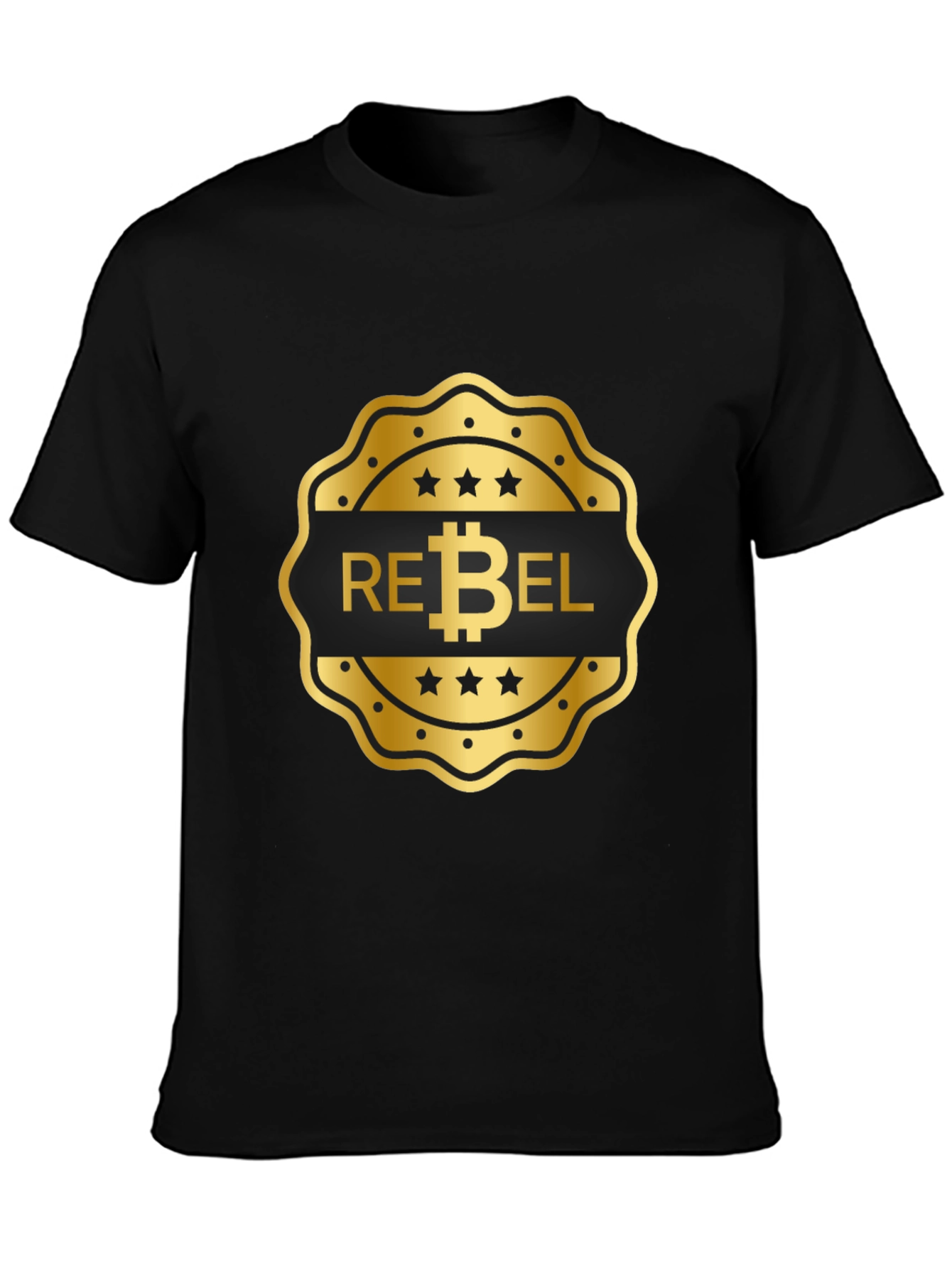 Rebel Bitcoin Black T-Shirt