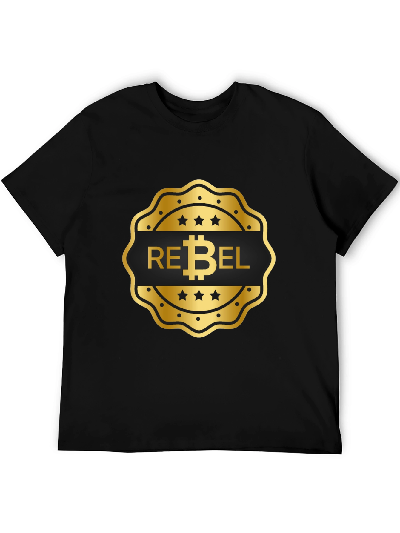 Rebel Bitcoin Black T-Shirt