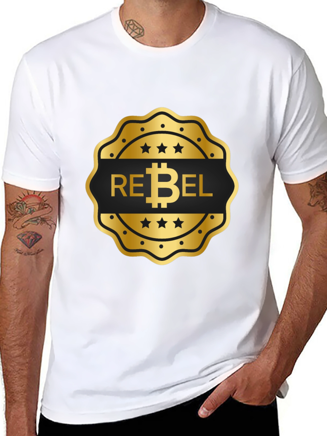 Rebel Bitcoin Black T-Shirt