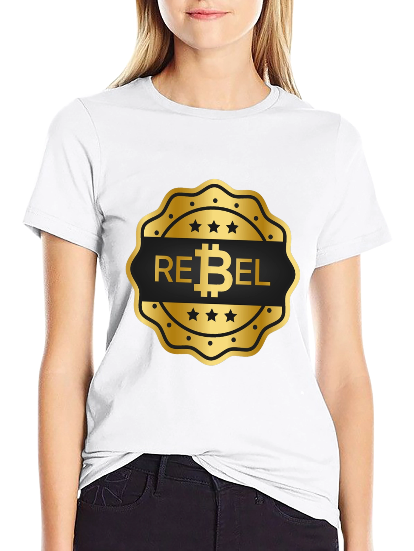 Rebel Bitcoin Black T-Shirt