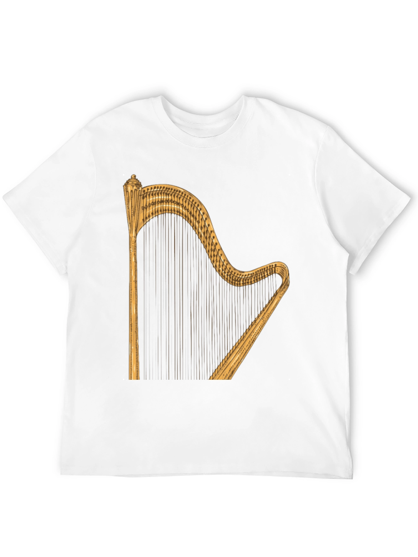 Harp Graphic Tee - Classic Music Lovers T-Shirt