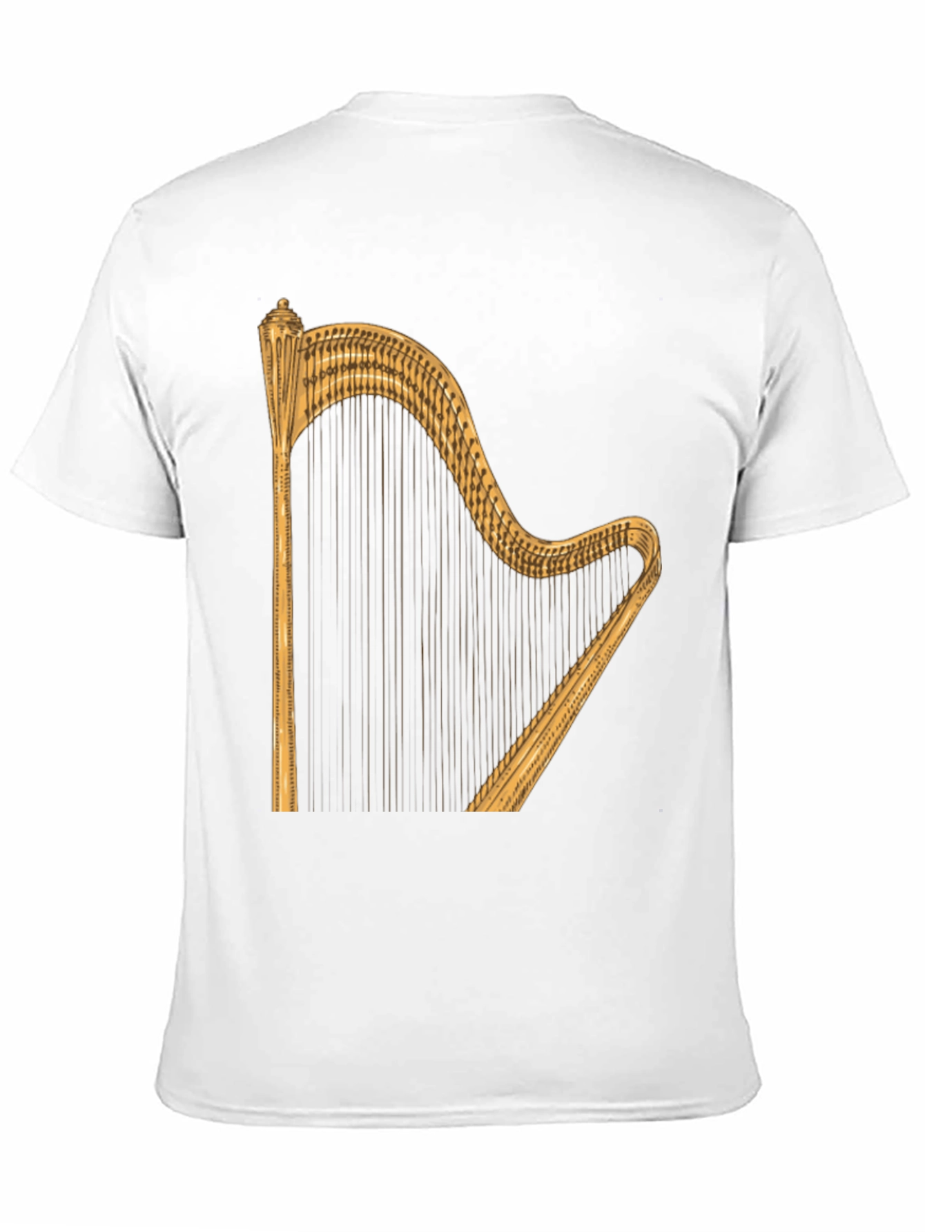 Harp Graphic Tee - Classic Music Lovers T-Shirt