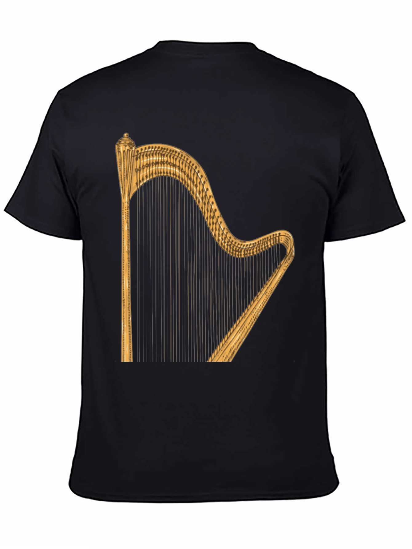Harp Graphic Tee - Classic Music Lovers T-Shirt