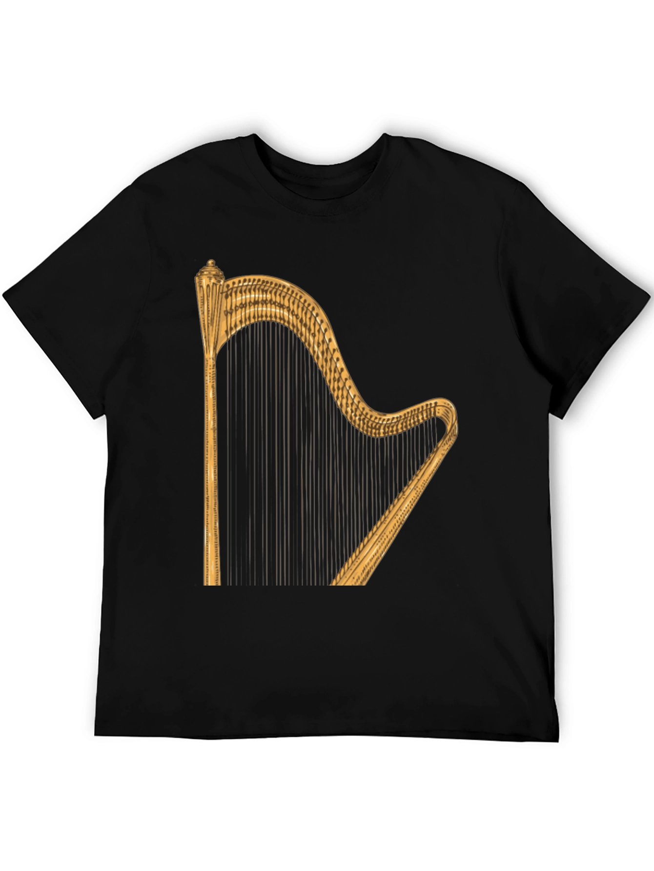 Harp Graphic Tee - Classic Music Lovers T-Shirt
