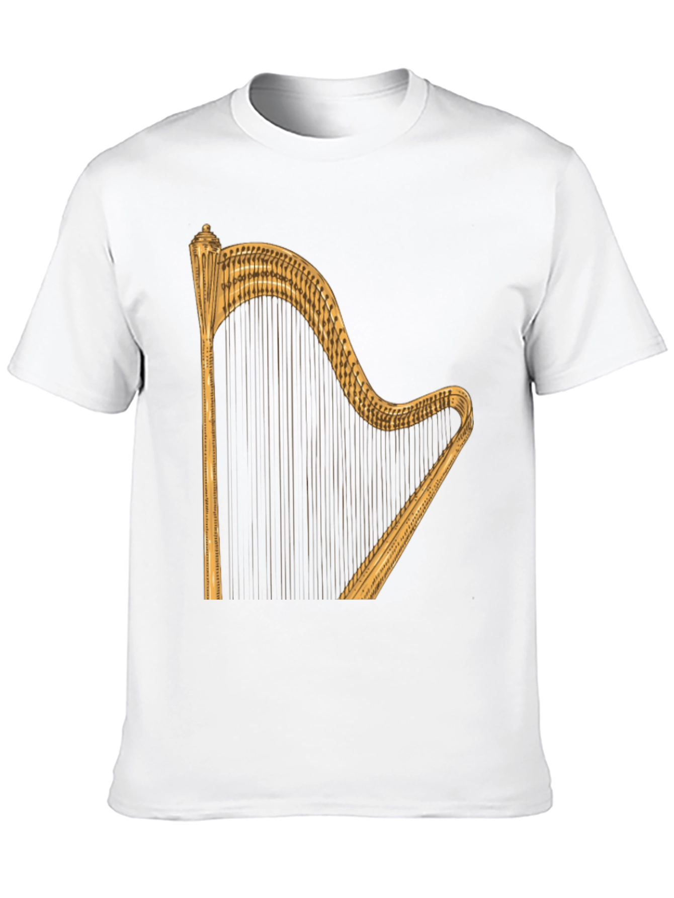 Harp Graphic Tee - Classic Music Lovers T-Shirt