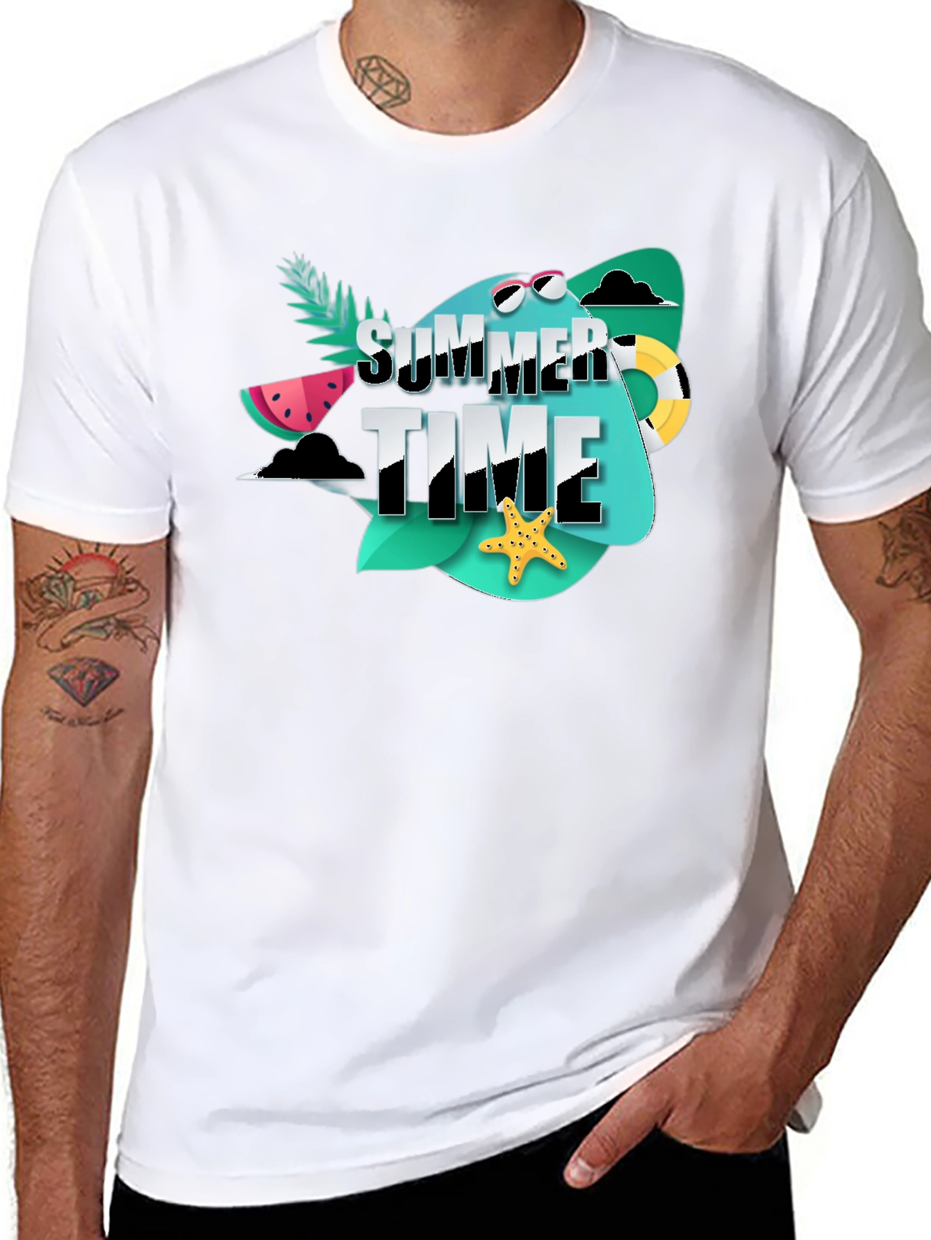 Summer Time Graphic Tee - Beach Vacation Ready