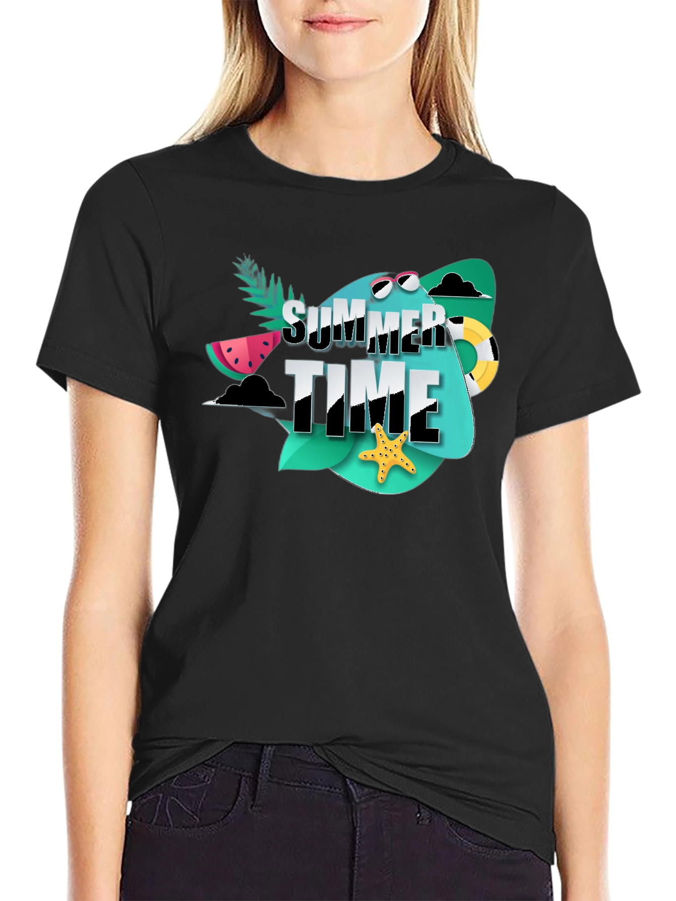 Summer Time Graphic Tee - Beach Vacation Ready