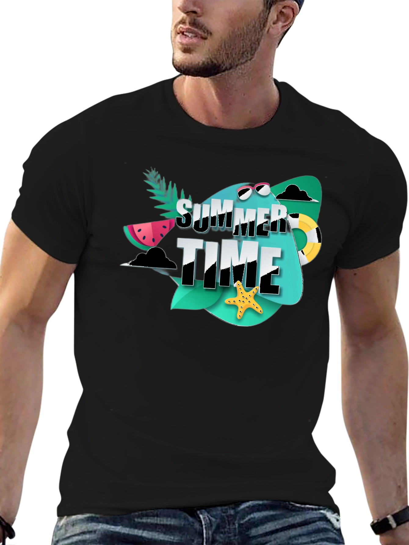 Summer Time Graphic Tee - Beach Vacation Ready