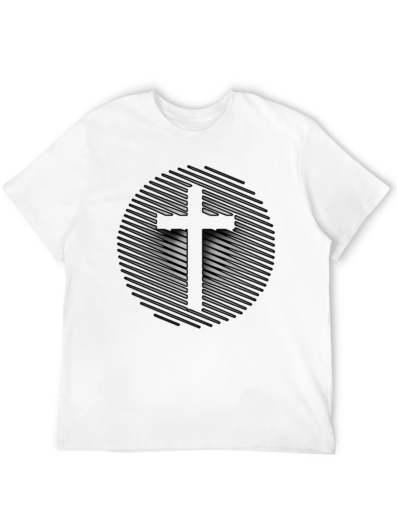 Abstract Cross Graphic Tee - Stylish Christian Apparel