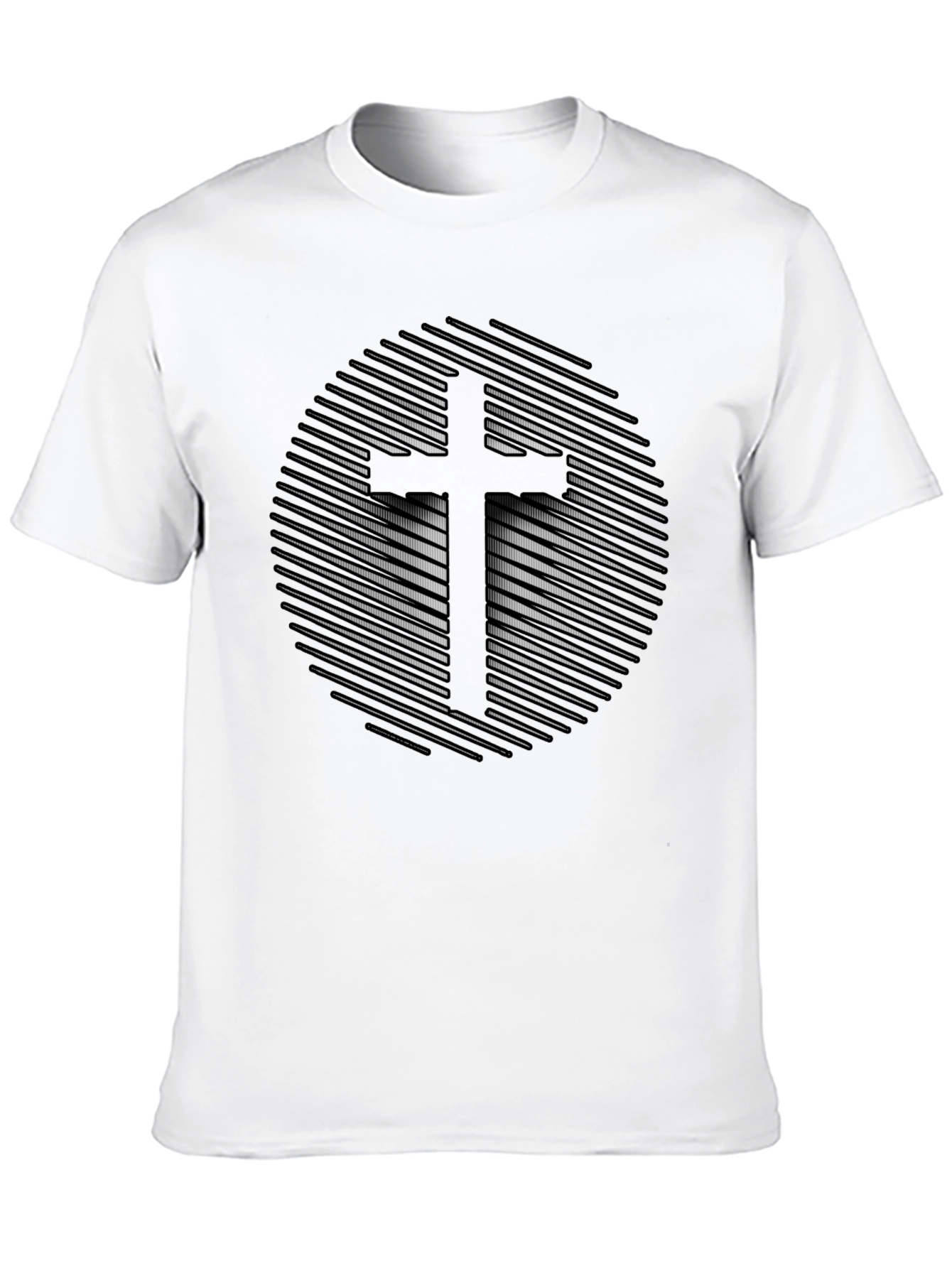 Abstract Cross Graphic Tee - Stylish Christian Apparel