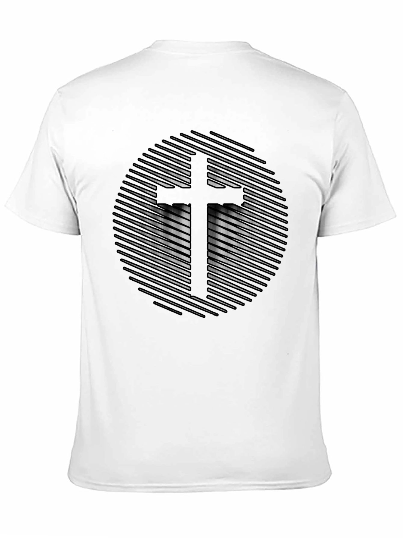 Abstract Cross Graphic Tee - Stylish Christian Apparel