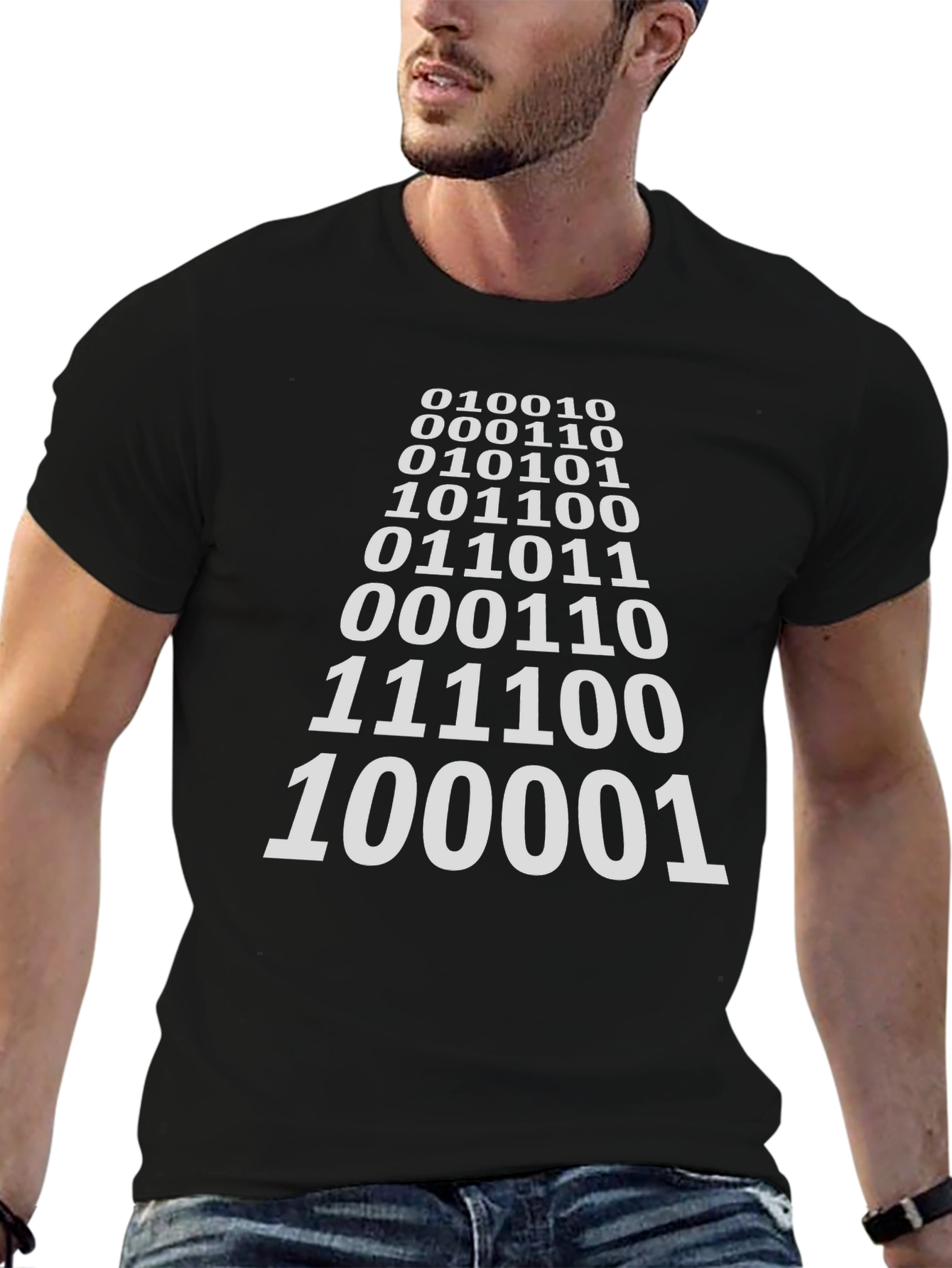 Binary Code Graphic Tee - Geeky Cool