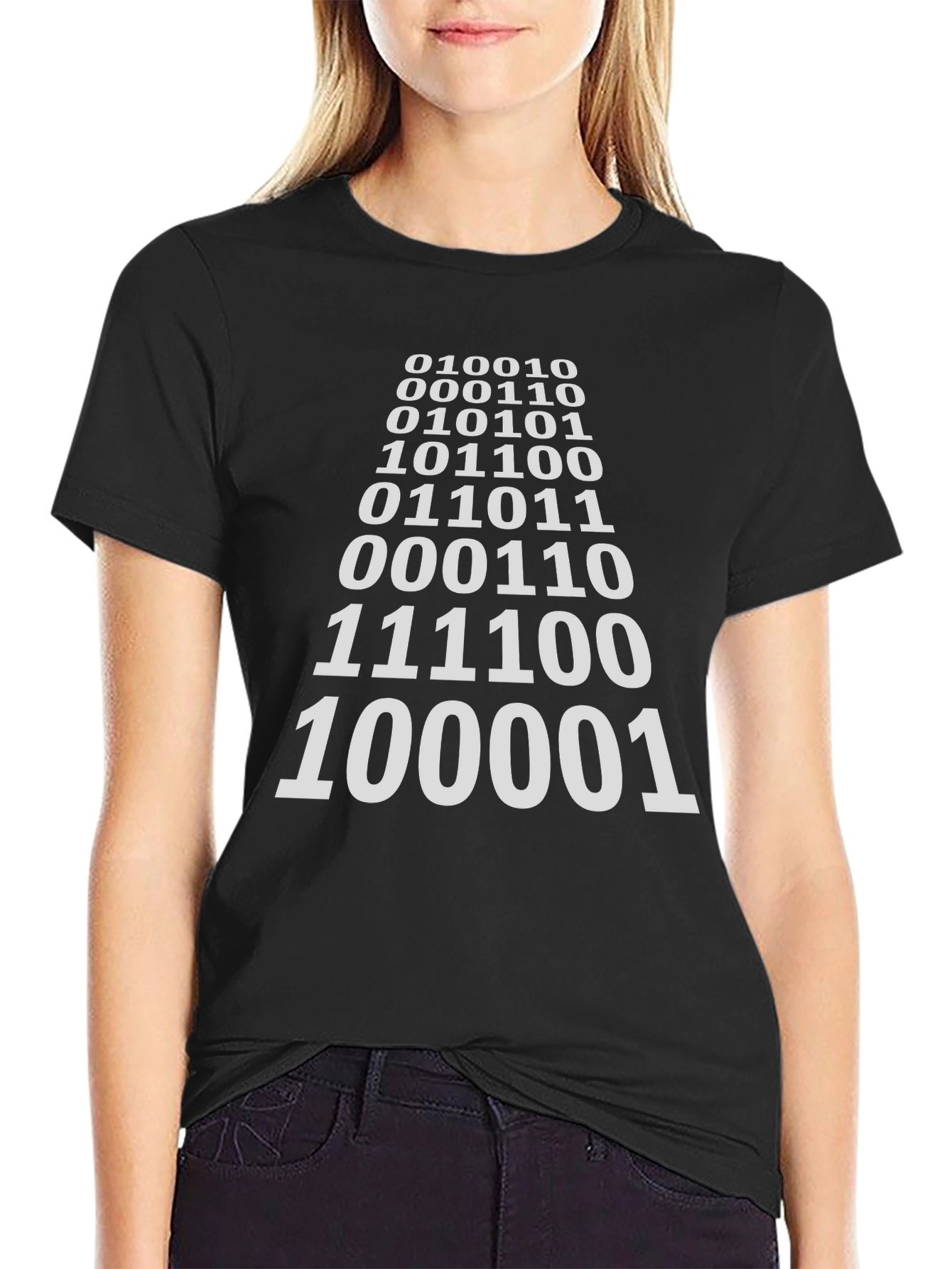Binary Code Graphic Tee - Geeky Cool