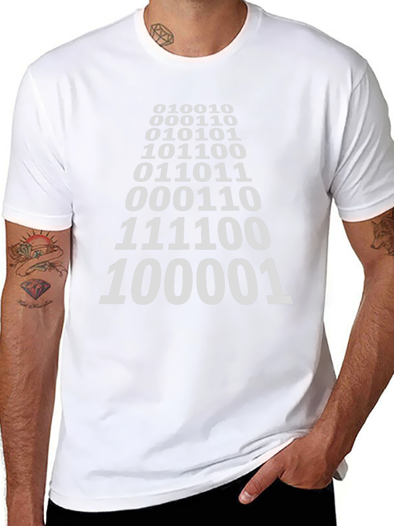 Binary Code Graphic Tee - Geeky Cool