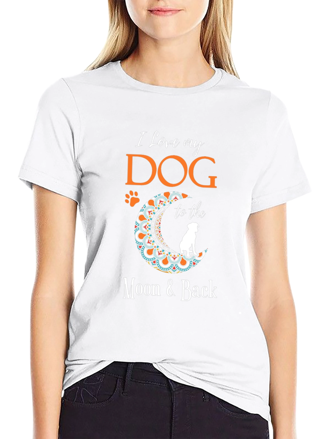 I Love My Dog T-Shirt - Moon & Back