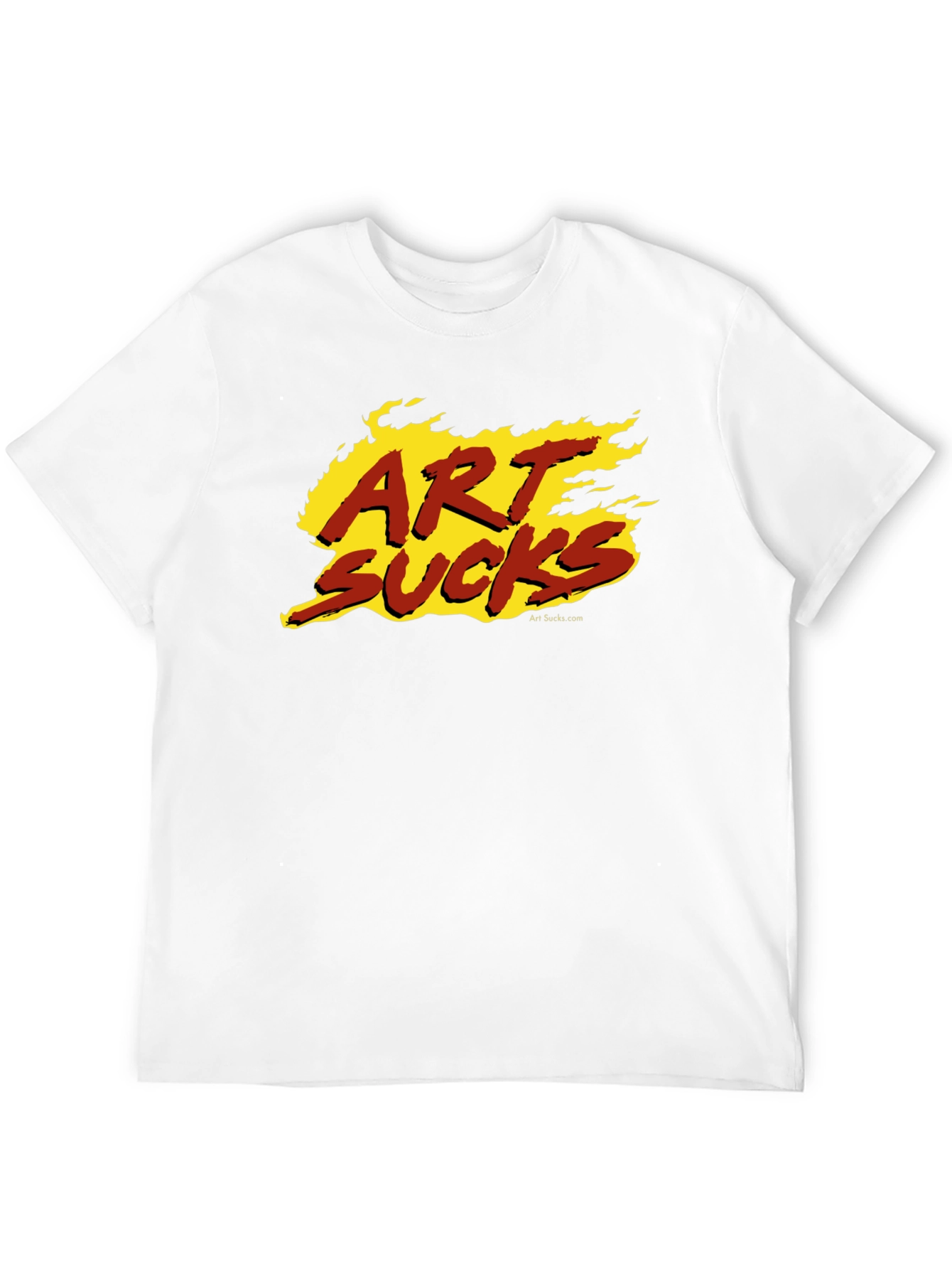 Art Sucks Graphic Tee - Black Cotton T-Shirt