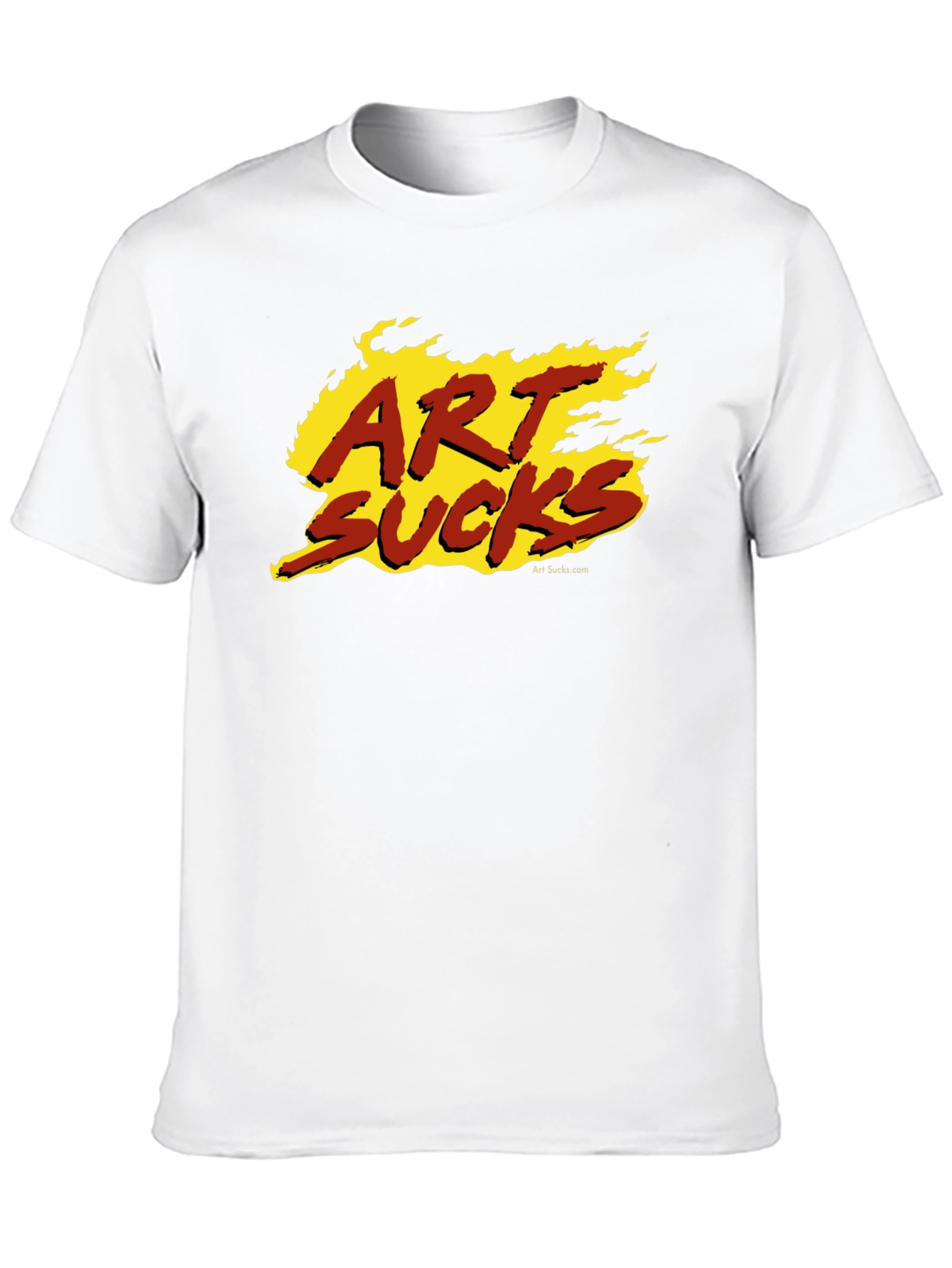 Art Sucks Graphic Tee - Black Cotton T-Shirt