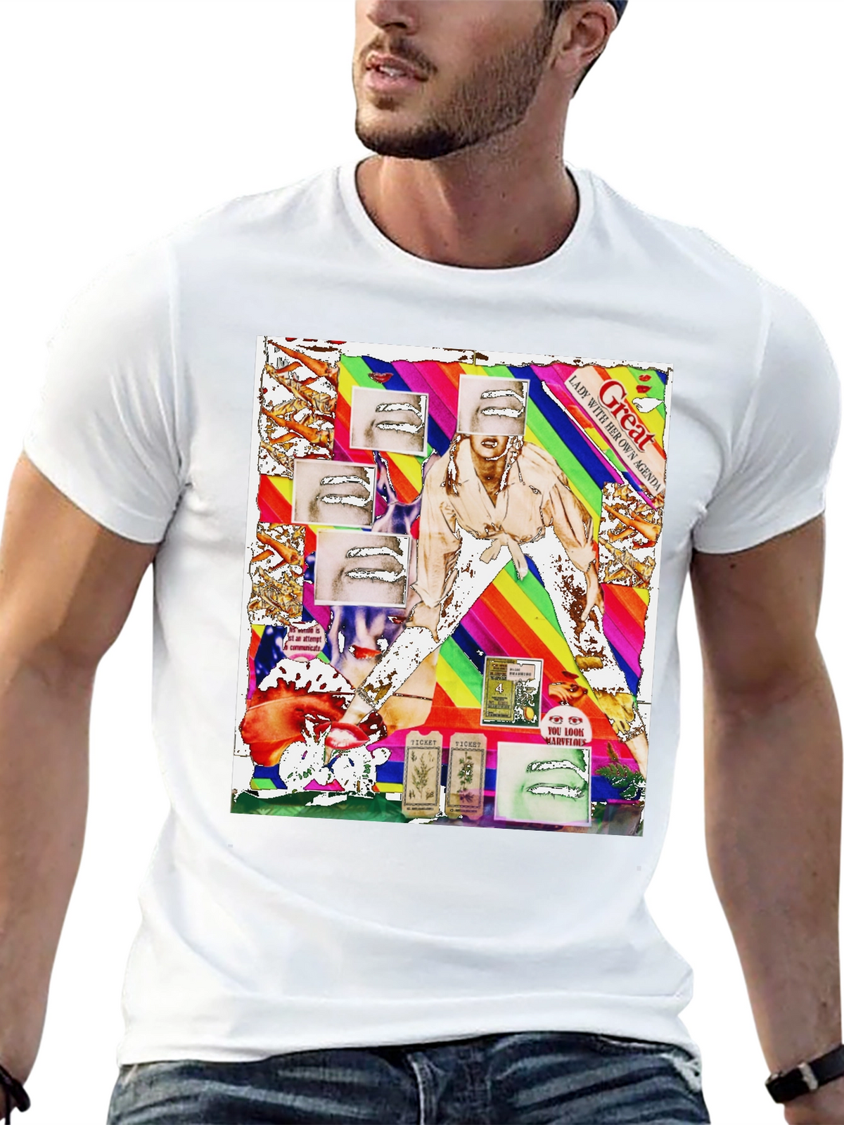 Unique Graphic Print T-Shirt