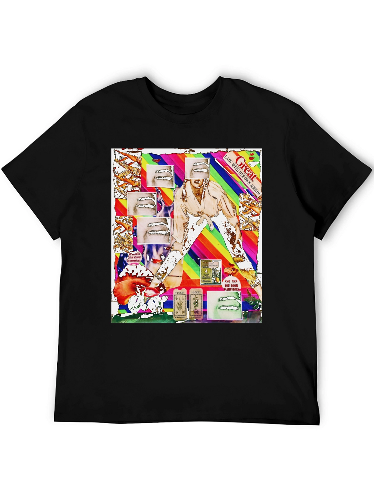 Unique Graphic Print T-Shirt