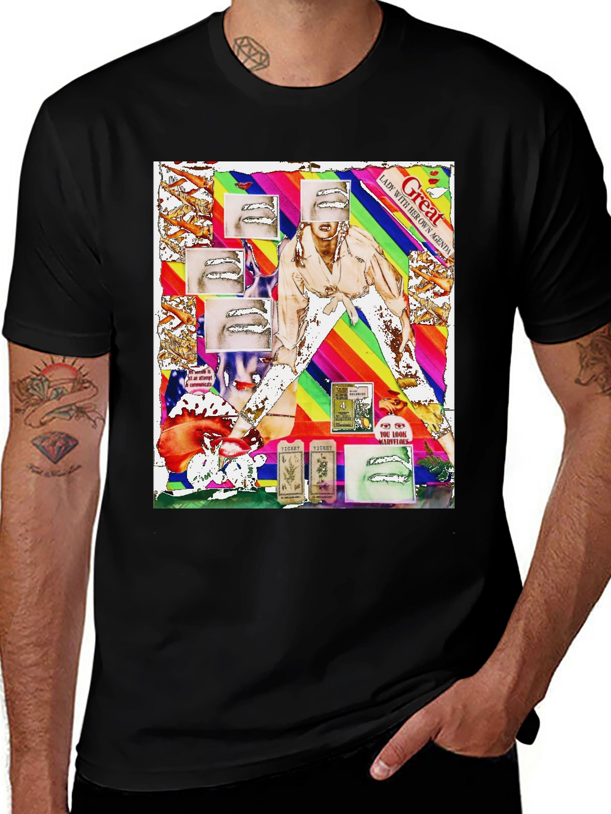 Unique Graphic Print T-Shirt
