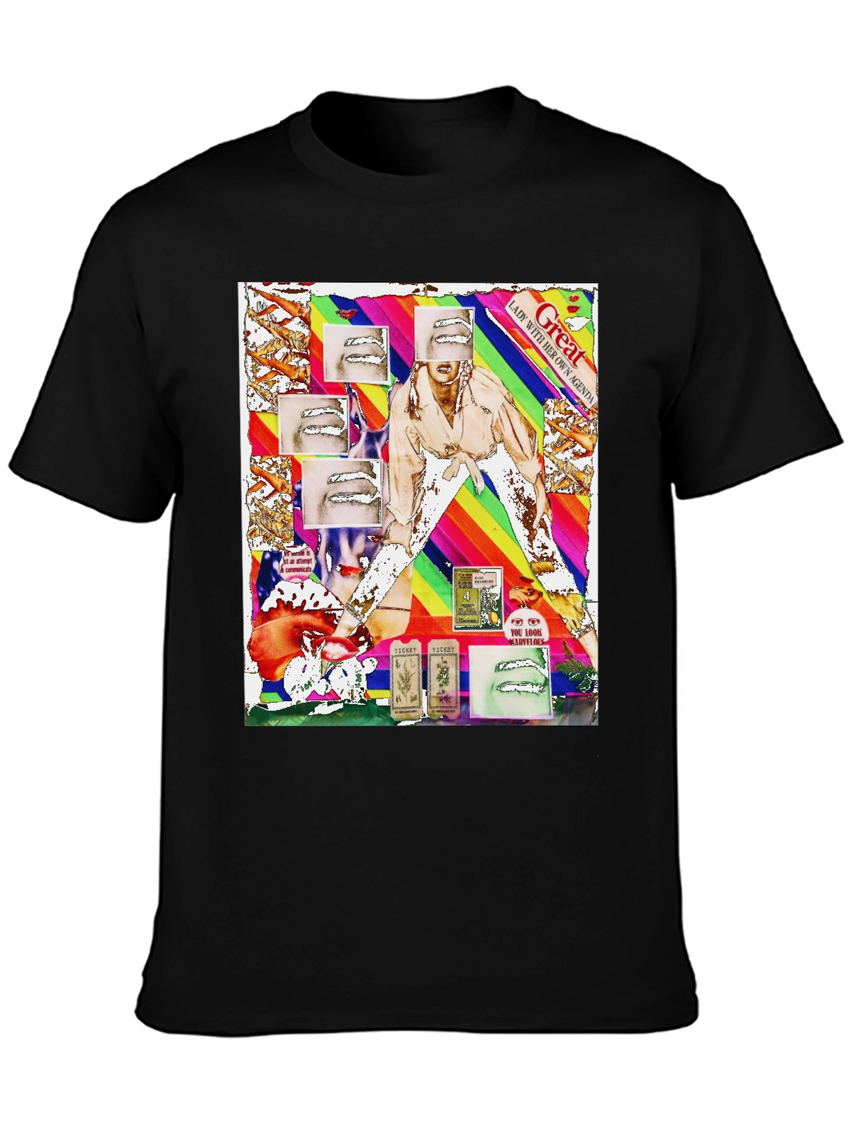 Unique Graphic Print T-Shirt