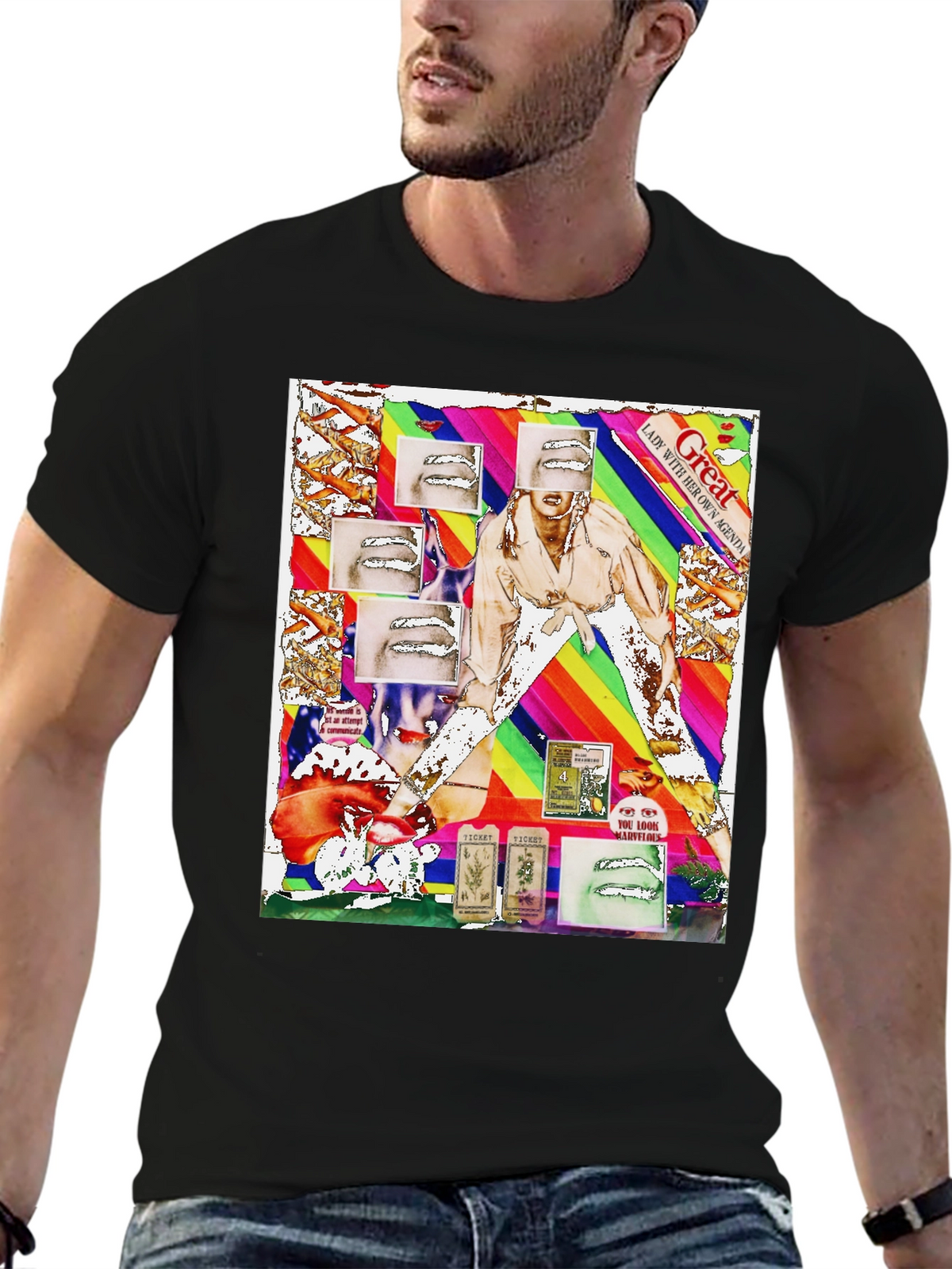 Unique Graphic Print T-Shirt