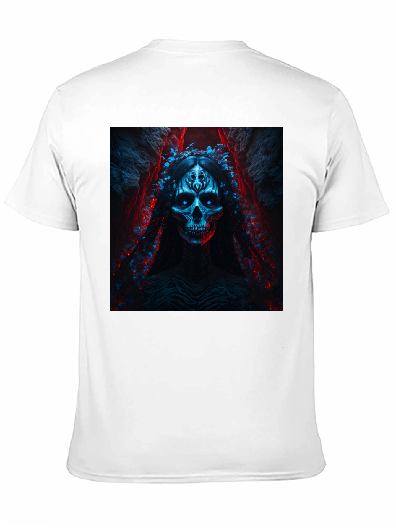 Skull Queen Graphic Tee - Gothic Style Black T-Shirt
