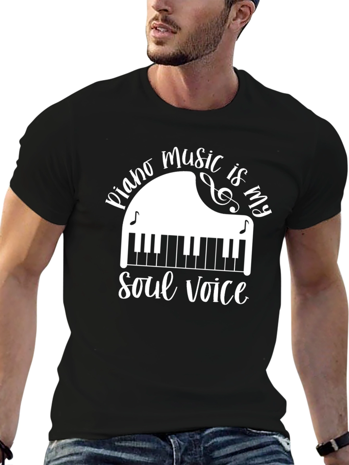 Piano Music Soul Voice T-Shirt