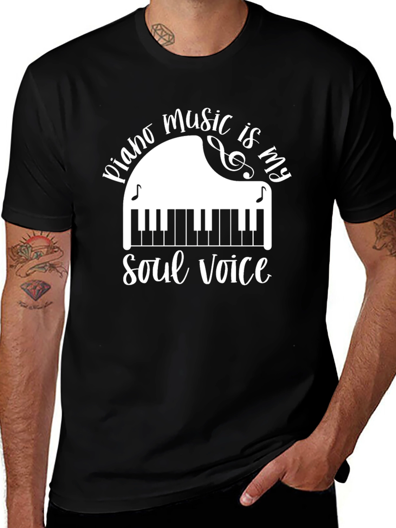 Piano Music Soul Voice T-Shirt