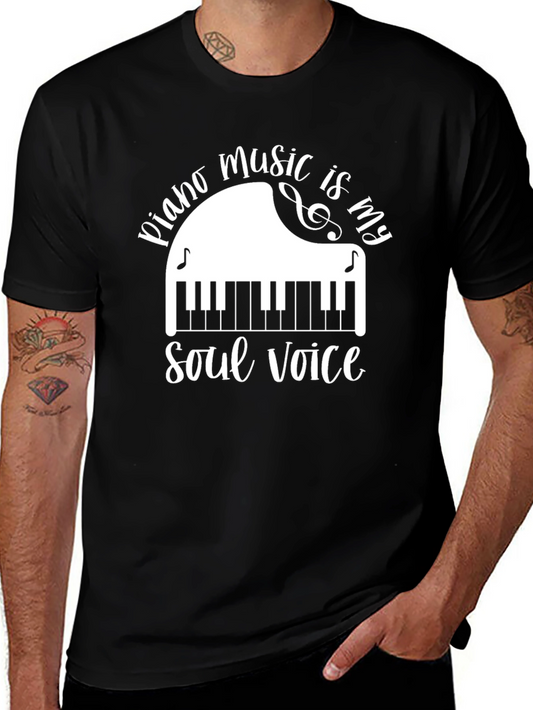 Piano Music Soul Voice T-Shirt