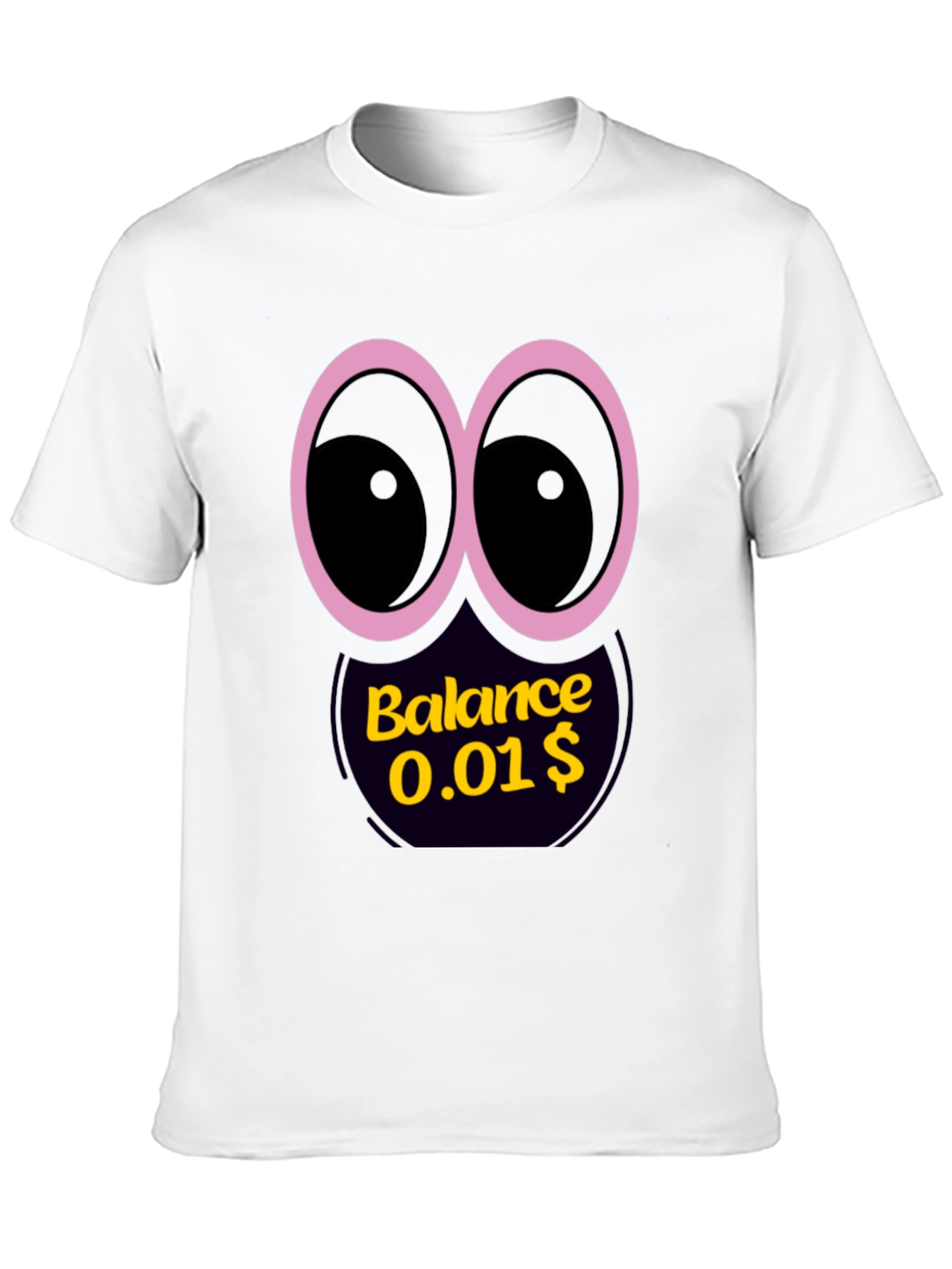 Funny Balance Graphic Black T-Shirt