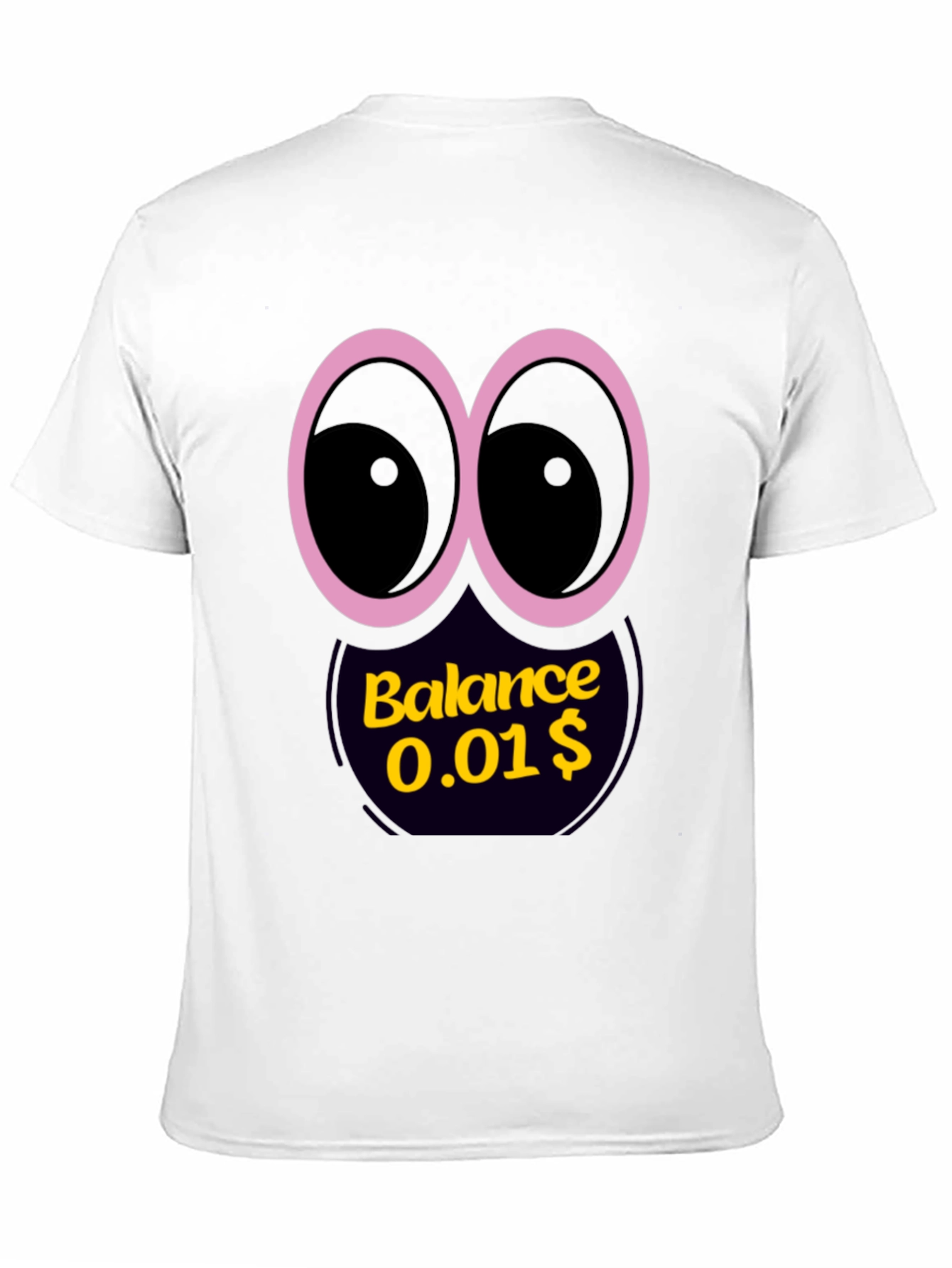 Funny Balance Graphic Black T-Shirt
