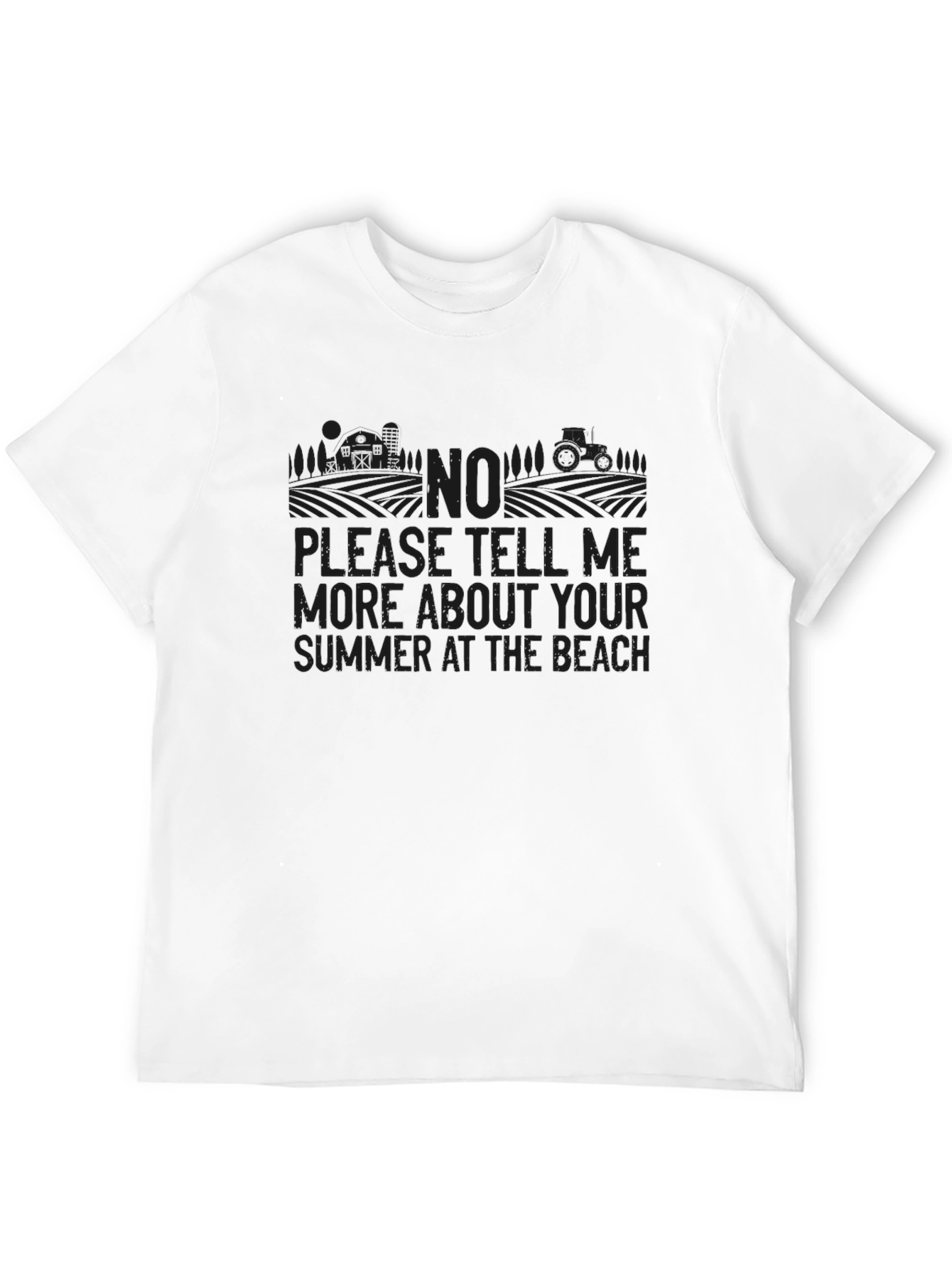 Summer at the Beach Black Graphic Tee