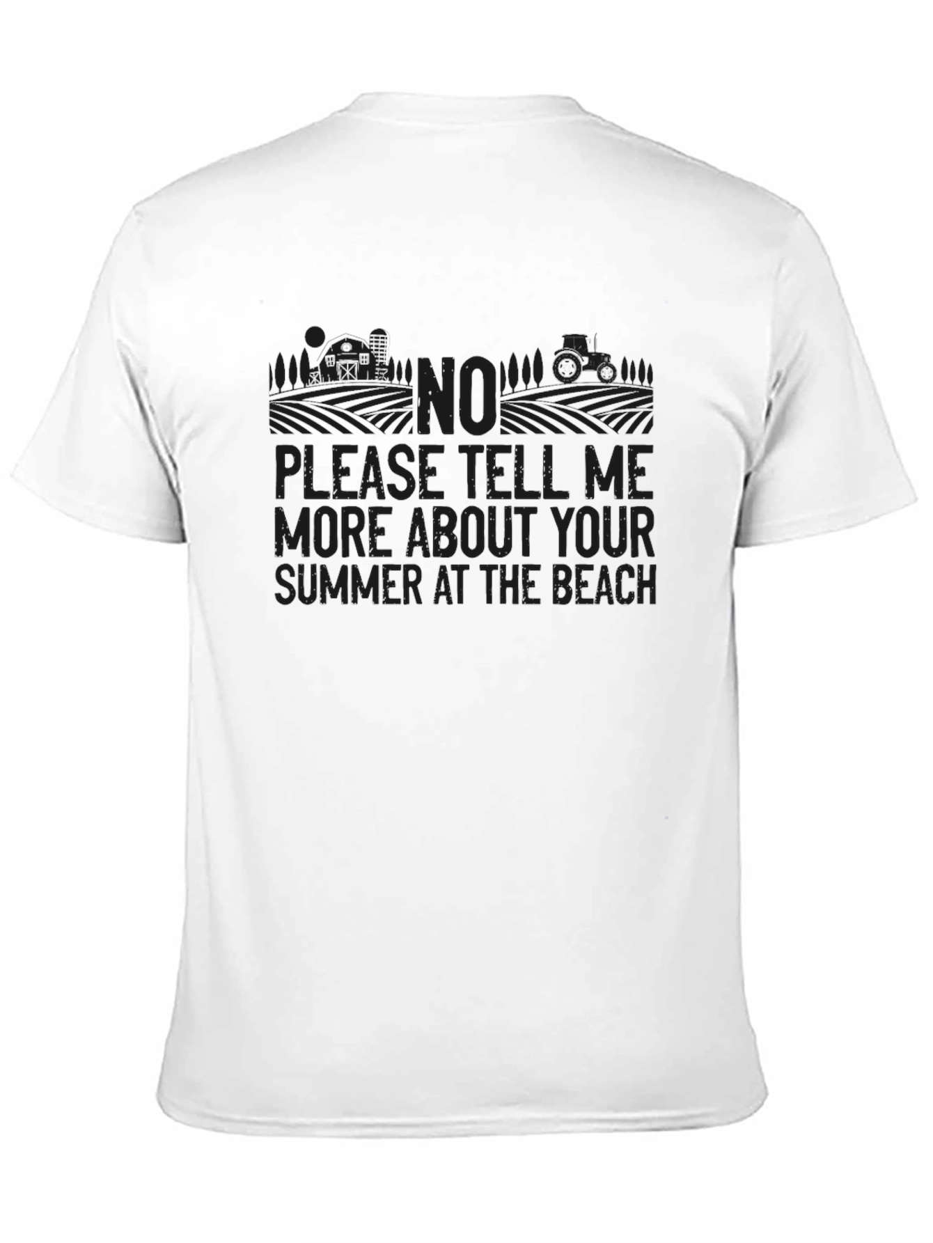 Summer at the Beach Black Graphic Tee
