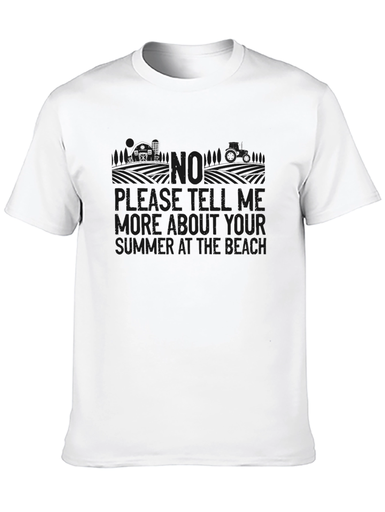 Summer at the Beach Black Graphic Tee