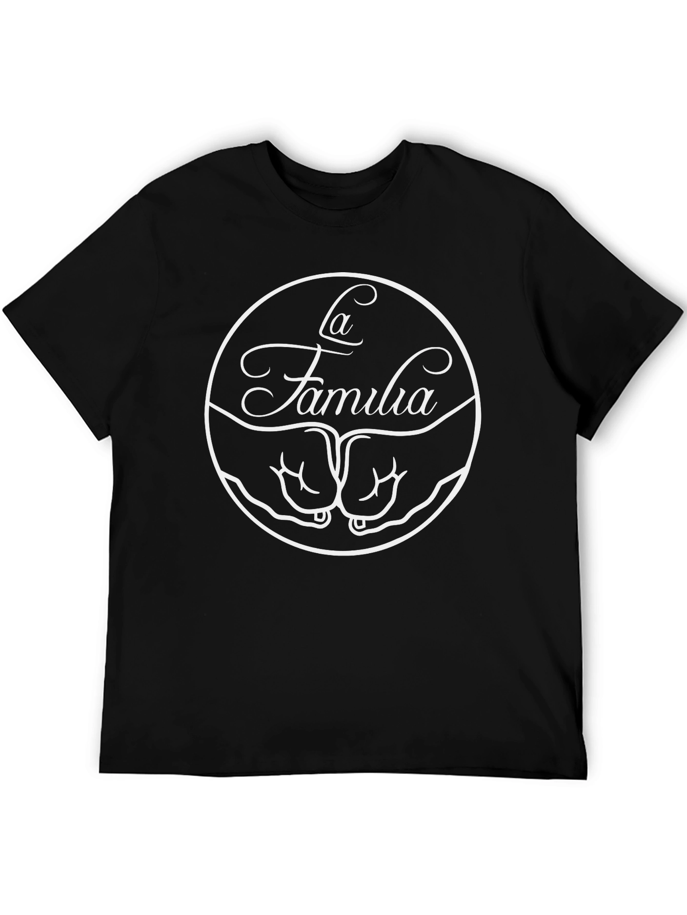 La Familia Black T-Shirt - Fist Bump Graphic