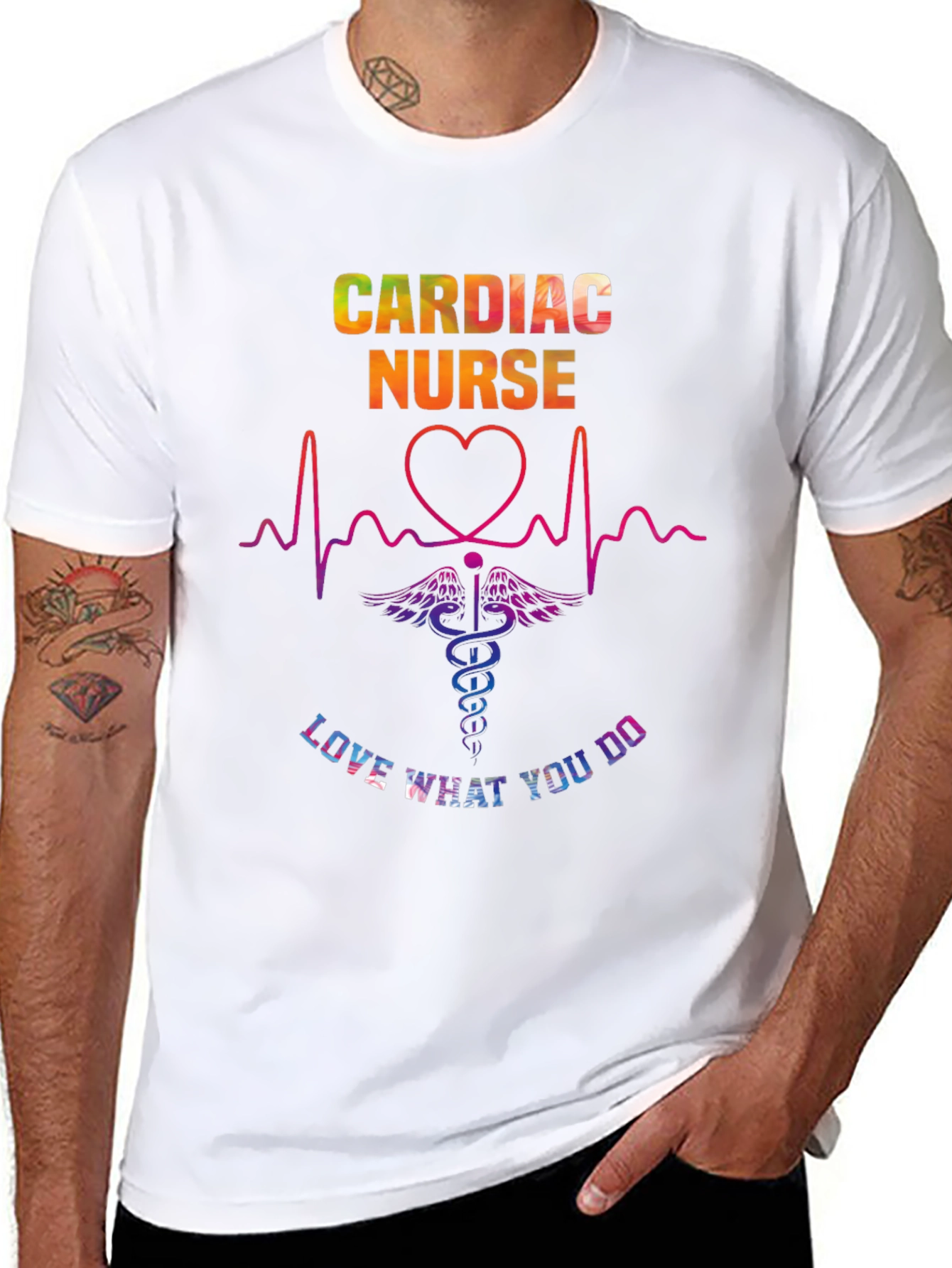 Cardiac Nurse Graphic Tee - Love What You Do!