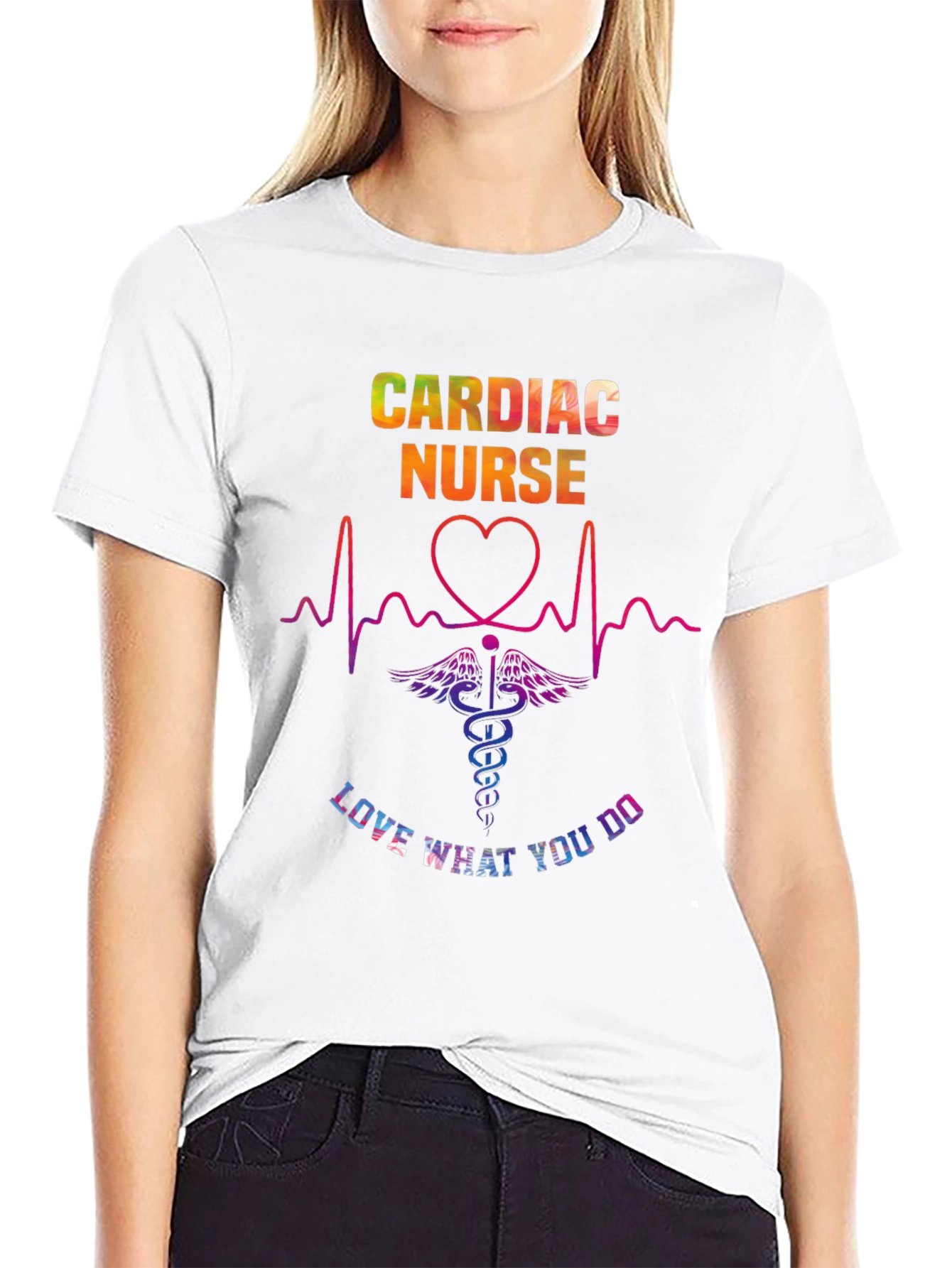 Cardiac Nurse Graphic Tee - Love What You Do!