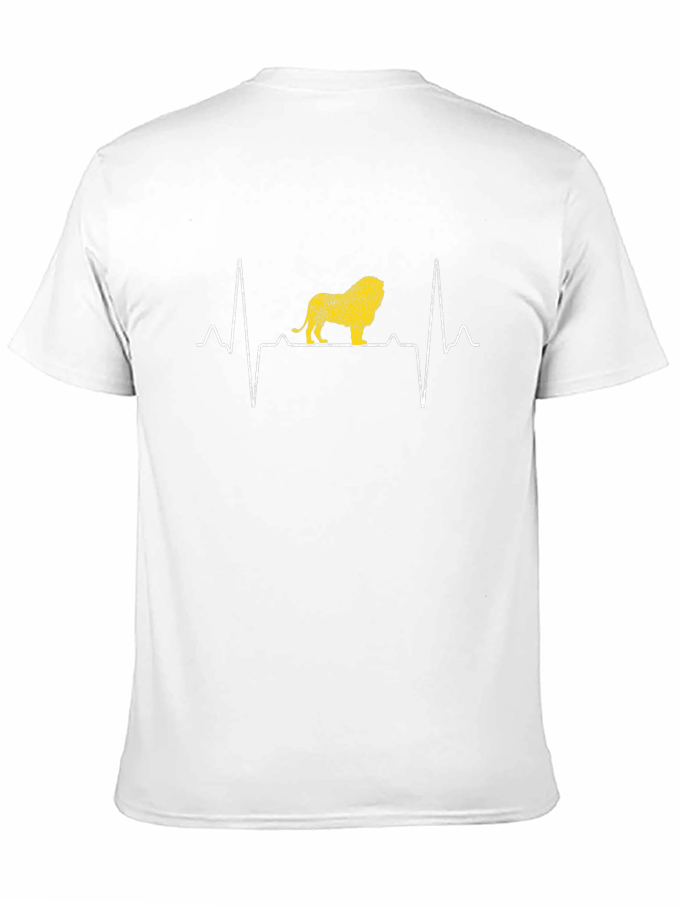 Lion Heartbeat T-Shirt - Black Graphic Tee