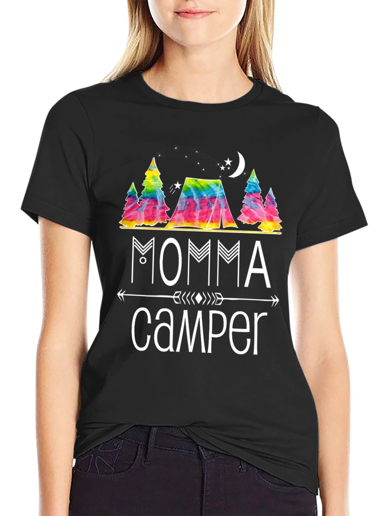 Momma Camper Graphic Tee - Camping Lover