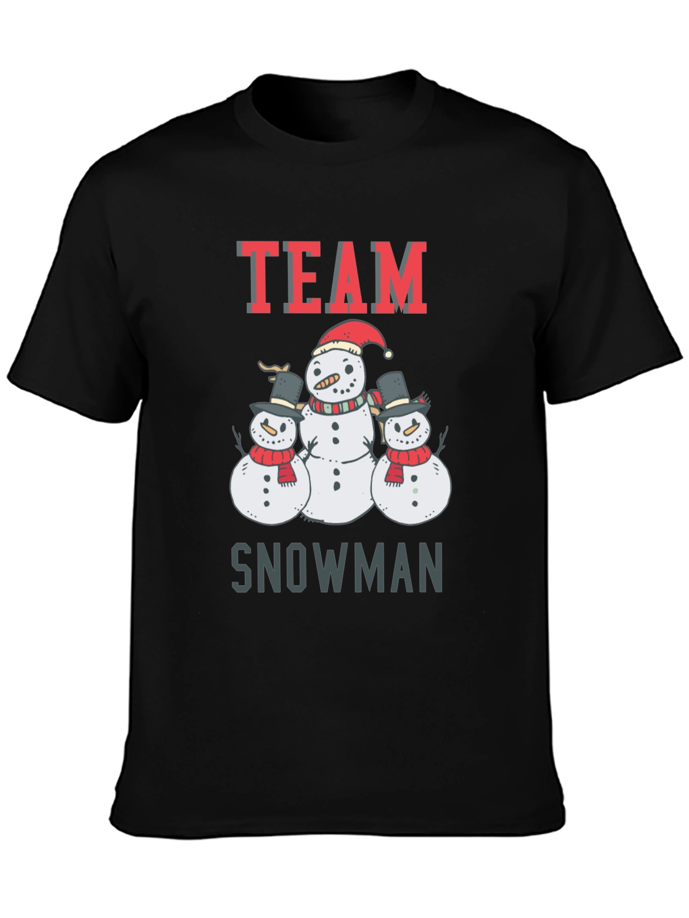 Team Snowman Graphic Tee - Holiday Cheer