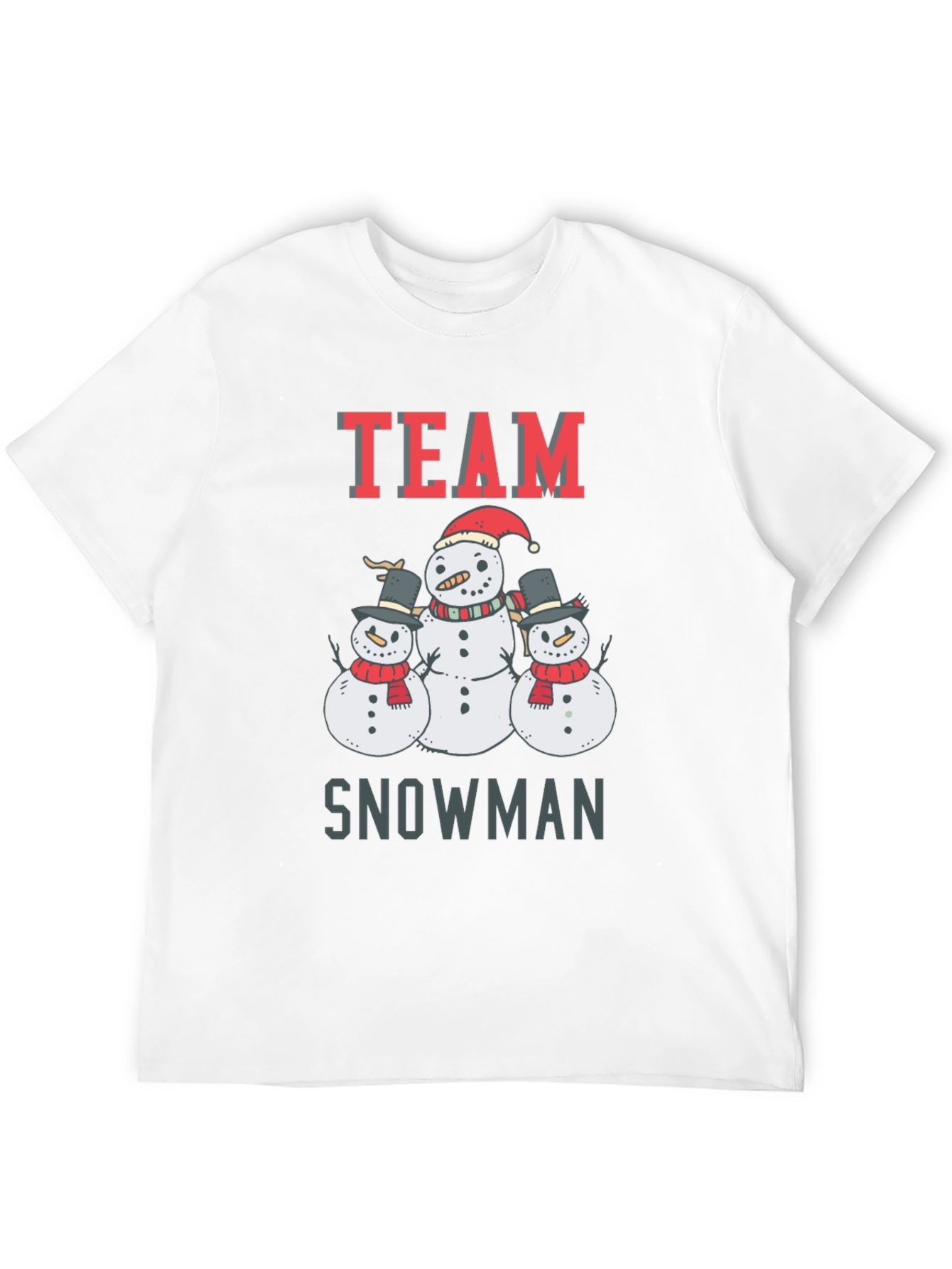 Team Snowman Graphic Tee - Holiday Cheer