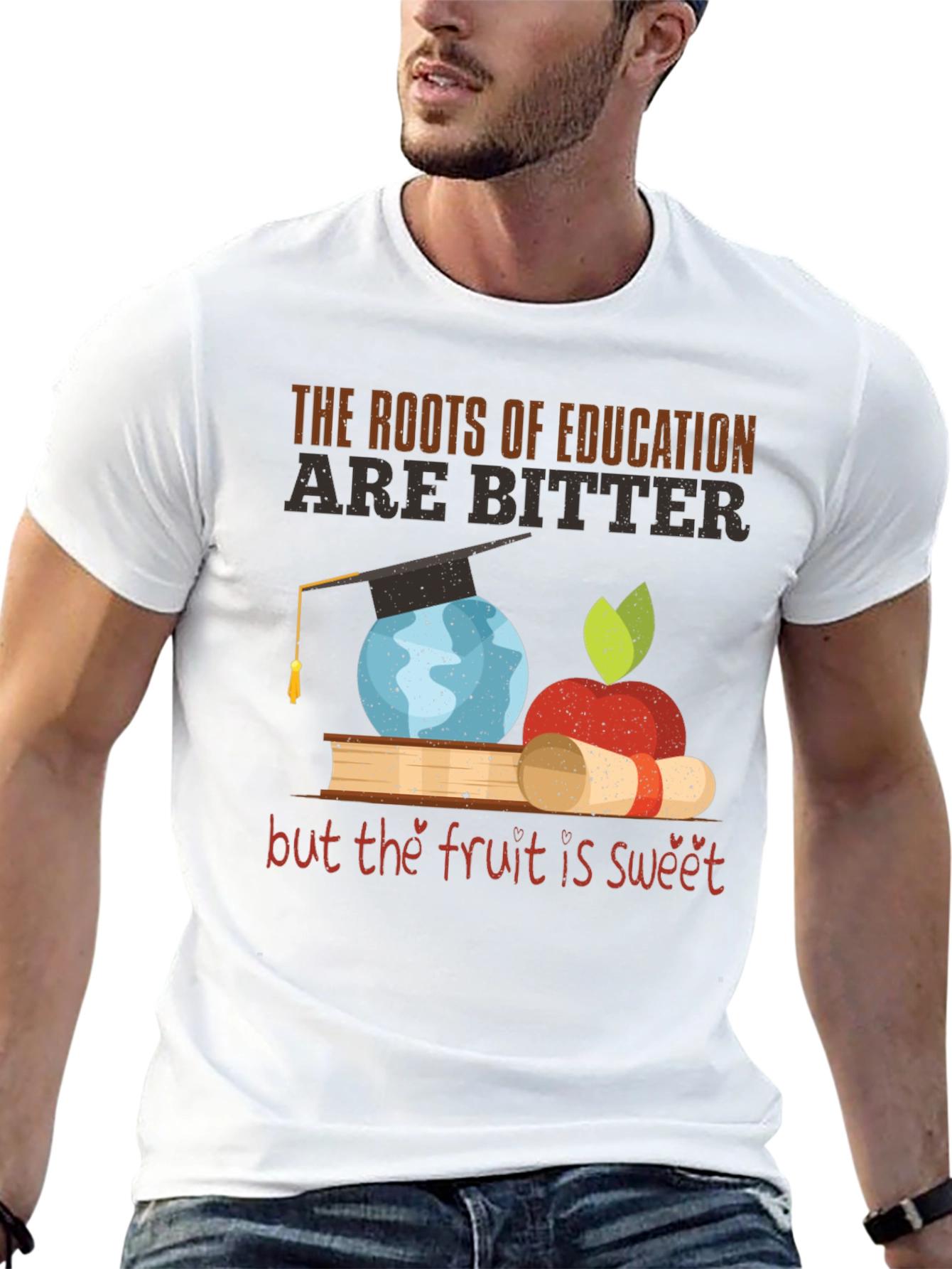 Education T-Shirt Roots Bitter Fruit Sweet
